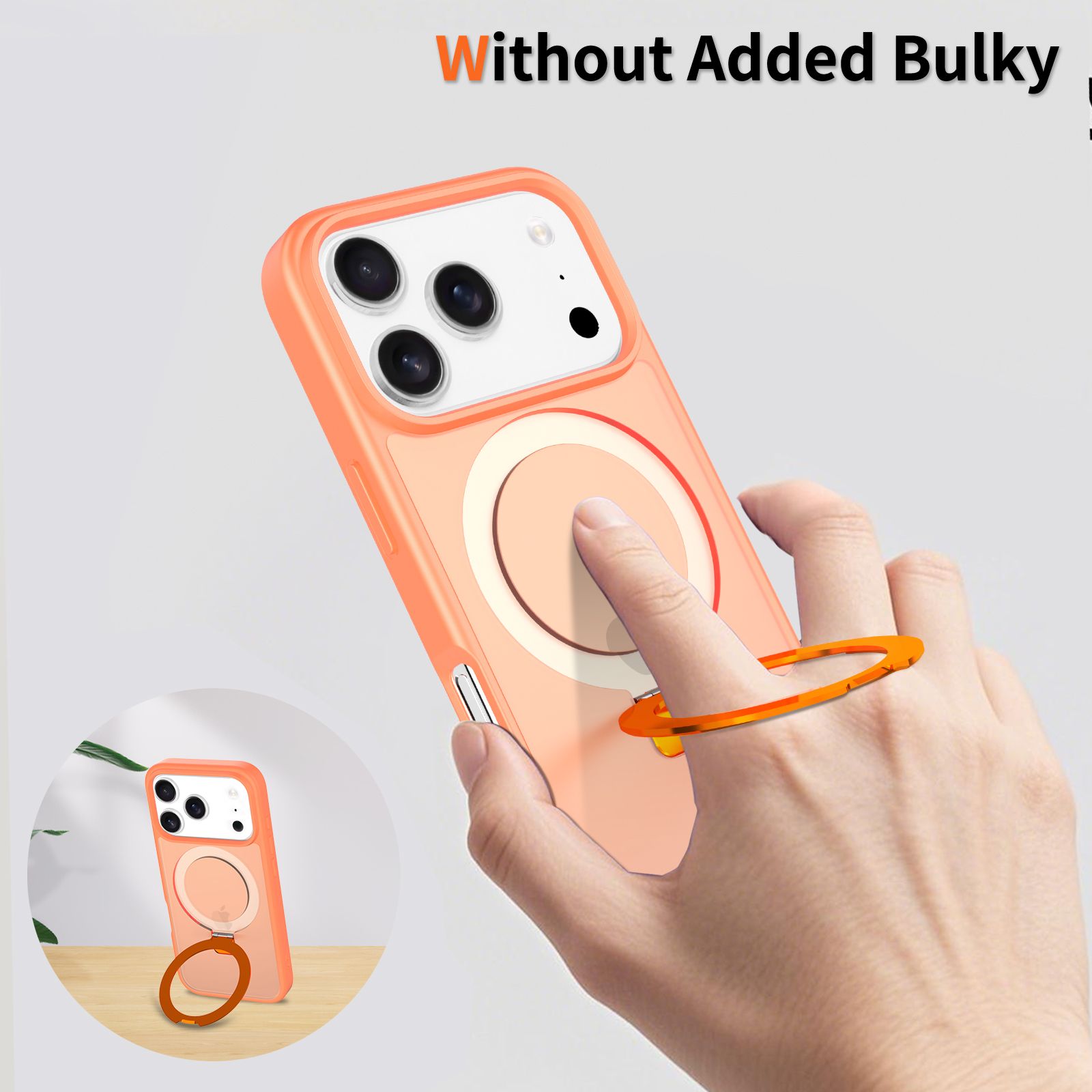 Loop Frost Skin Feeling Magsafe Case with Round Stand — 220