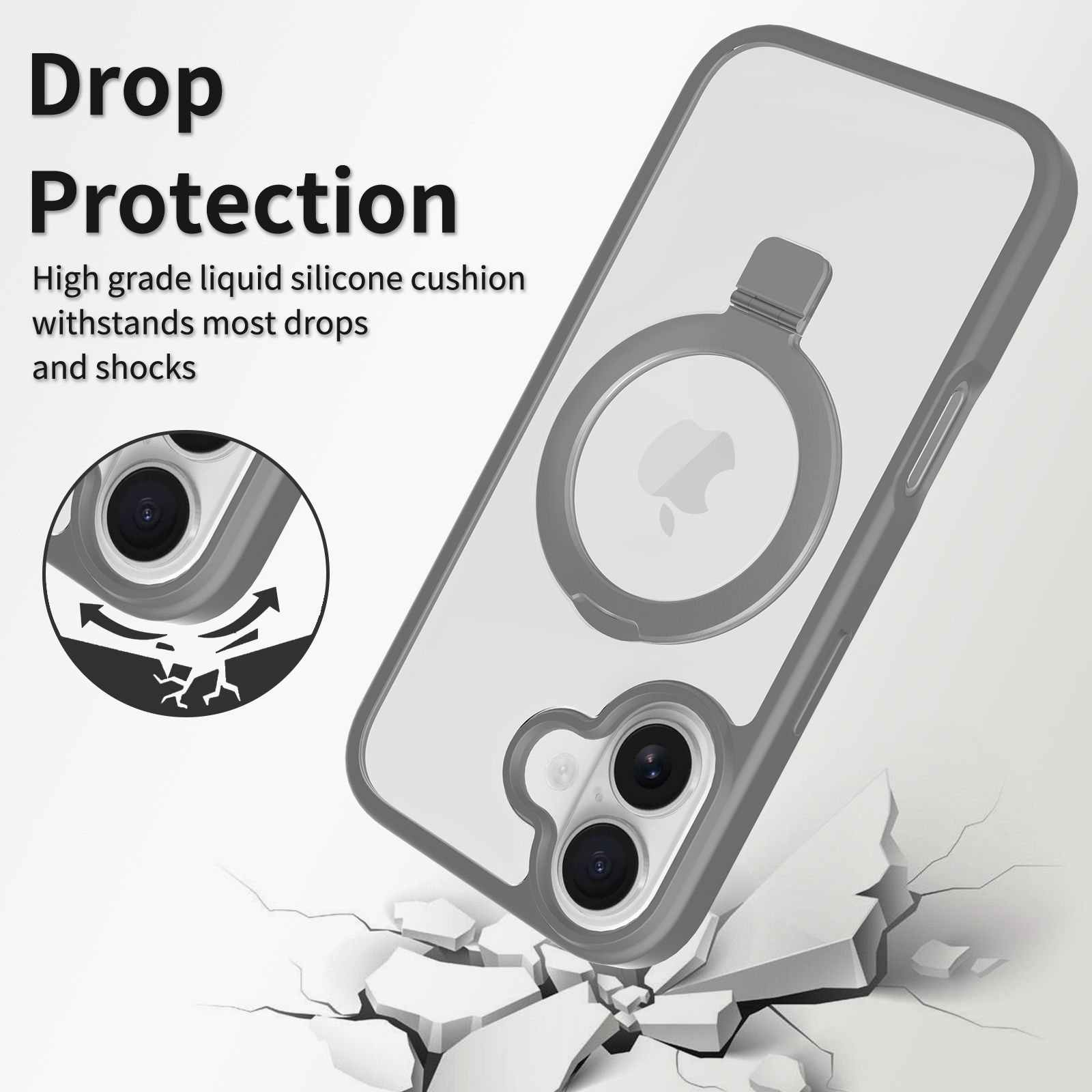 Loop Prism Clear Case with Round Stand — 160