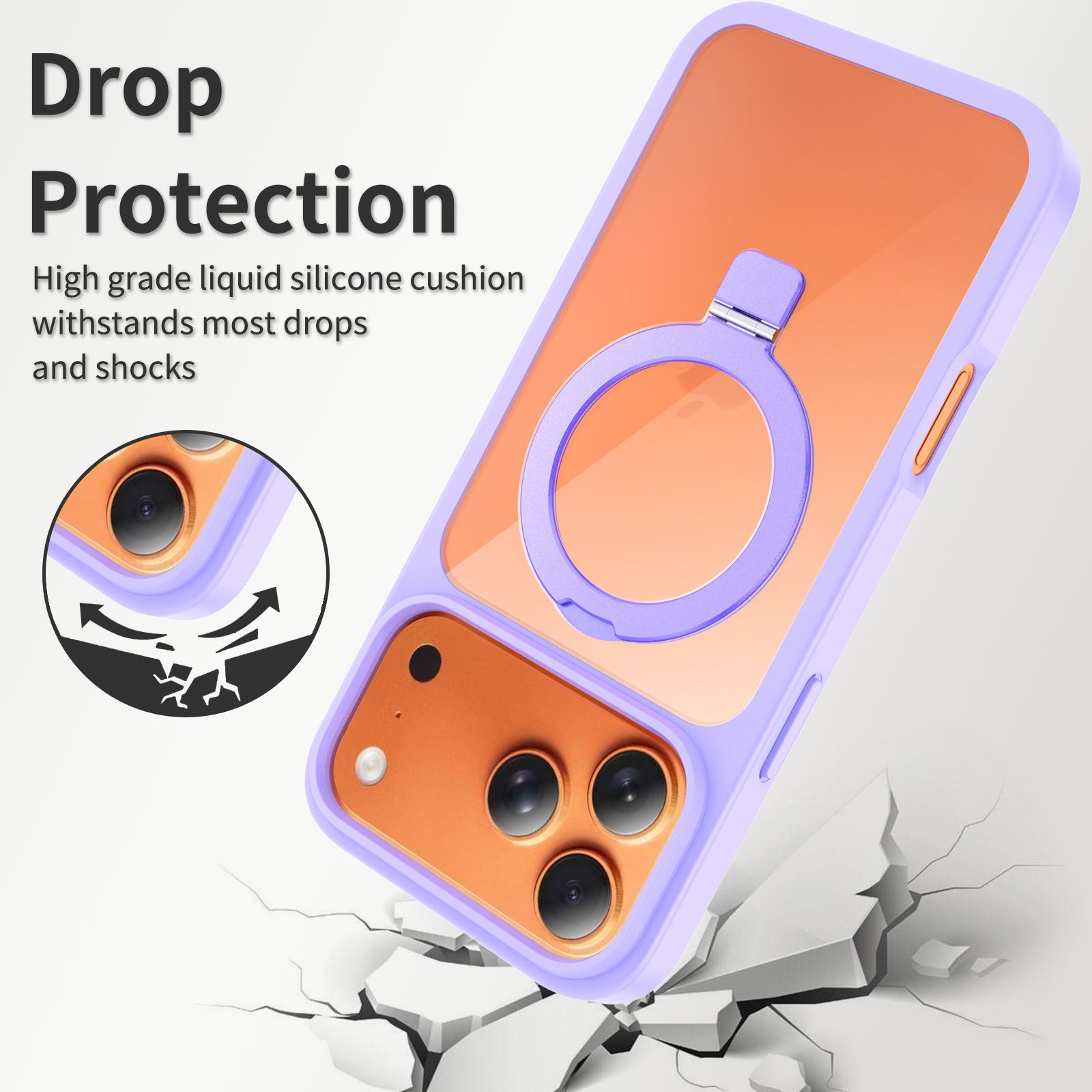 Loop Prism Clear Case with Round Stand — 66