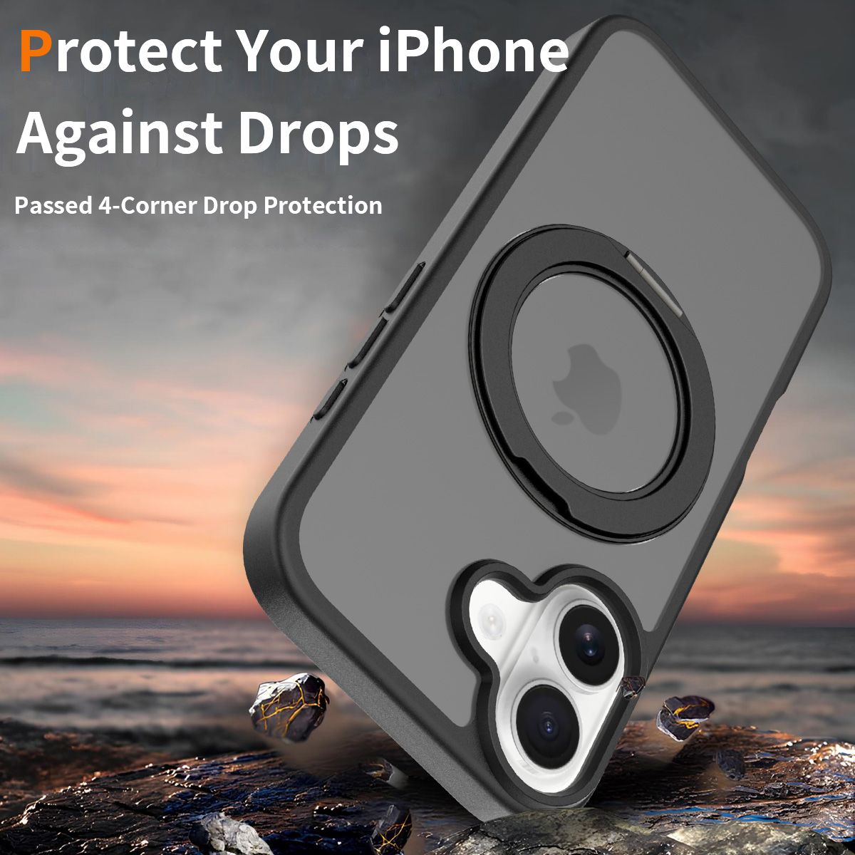 Orbit Frost 360° Rotating Stand Skin-Feel Case — 3