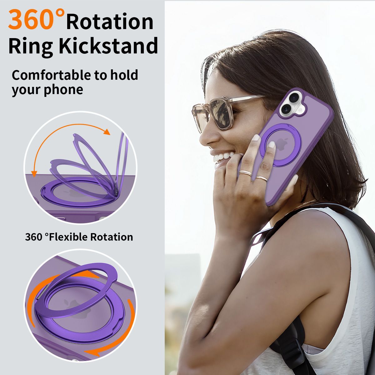 Orbit Frost 360° Rotating Stand Skin-Feel Case — 18
