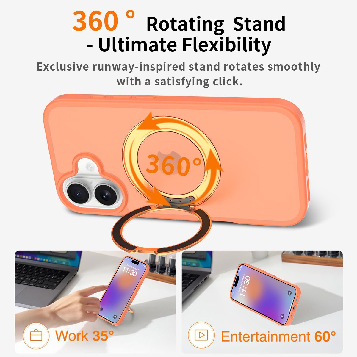 Orbit Frost 360° Rotating Stand Skin-Feel Case — 44