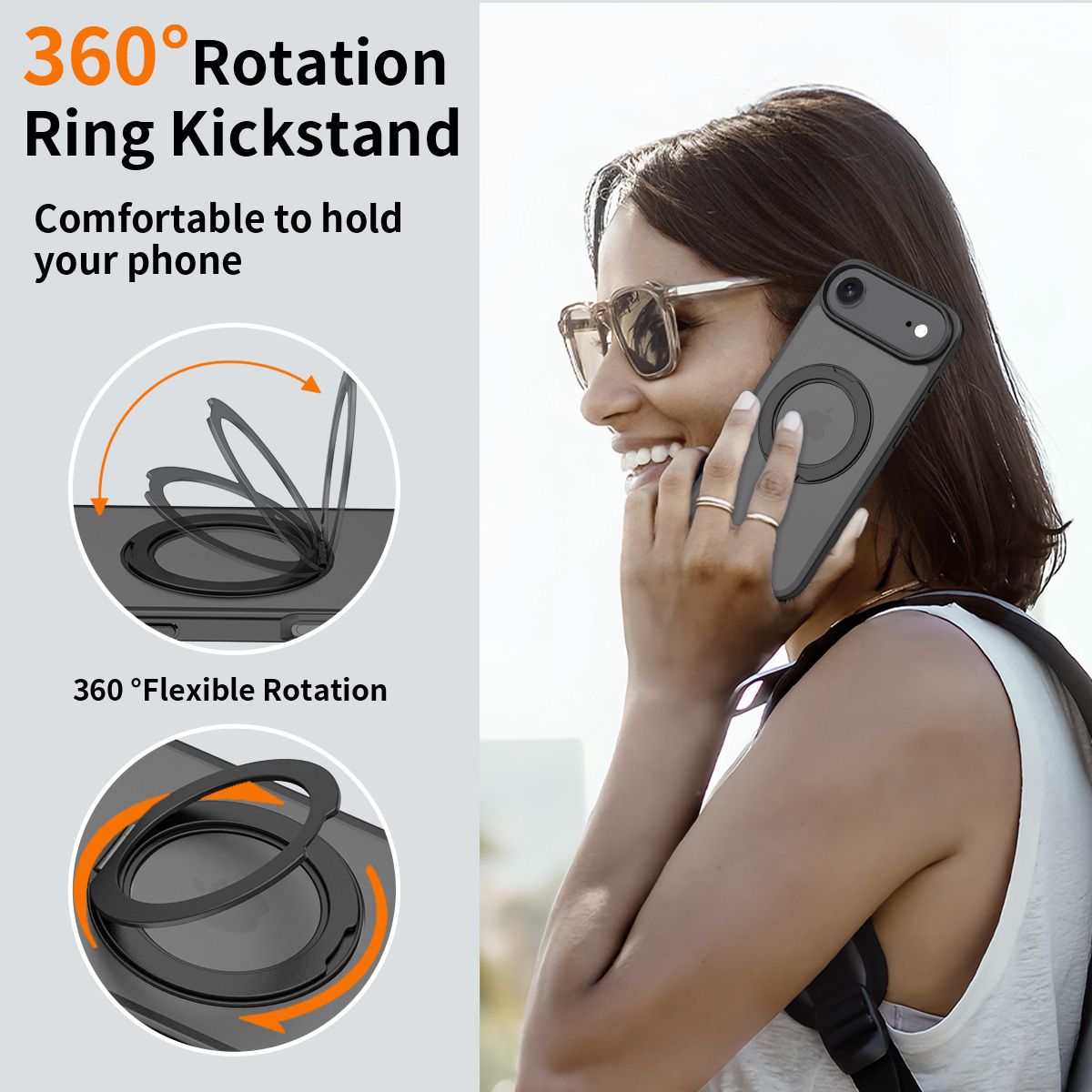 Orbit Frost 360° Rotating Stand Skin-Feel Case — 48