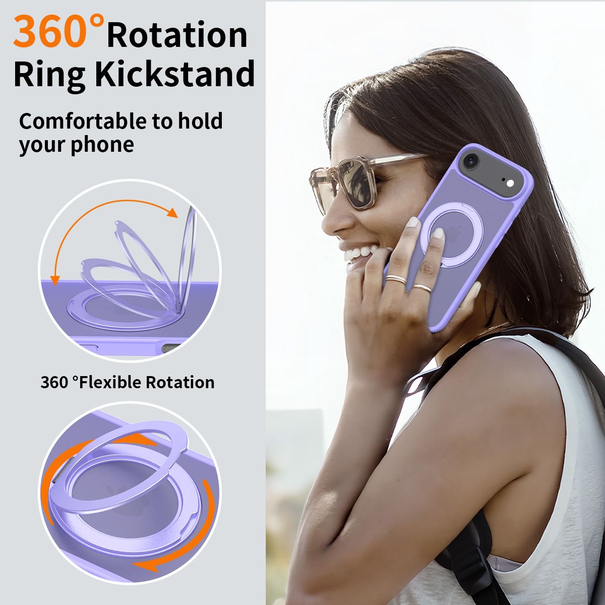 Orbit Frost 360° Rotating Stand Skin-Feel Case — 80