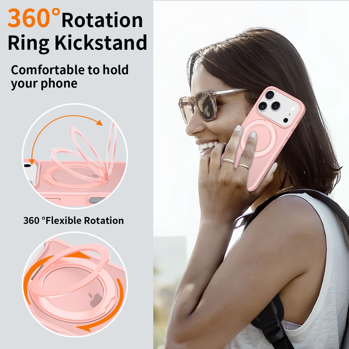 Orbit Frost 360° Rotating Stand Skin-Feel Case — 100