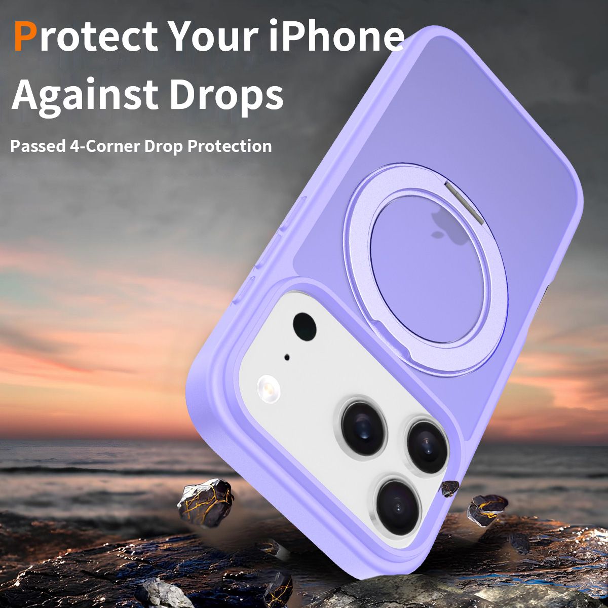 Orbit Frost 360° Rotating Stand Skin-Feel Case — 123