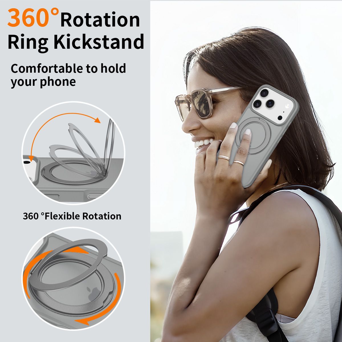 Orbit Frost 360° Rotating Stand Skin-Feel Case — 118