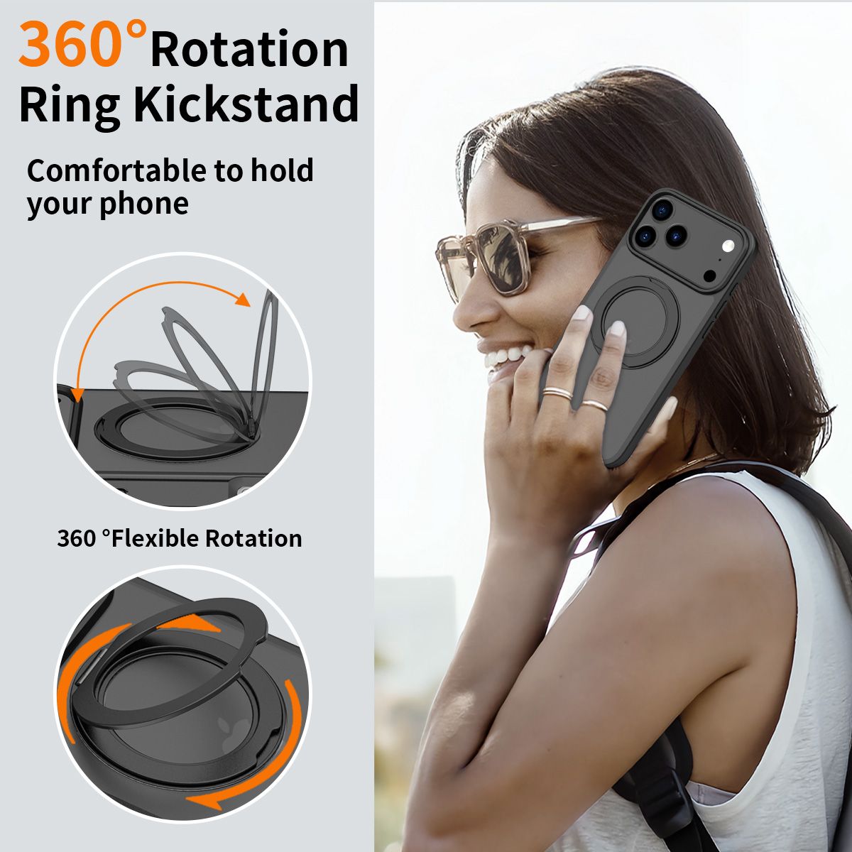 Orbit Frost 360° Rotating Stand Skin-Feel Case — 136