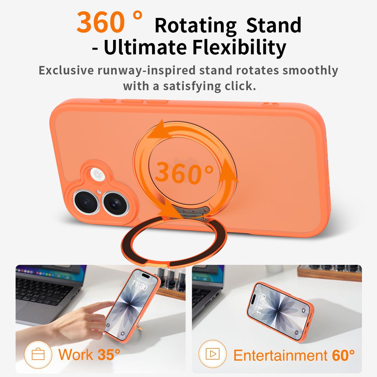Orbit Frost 360° Rotating Stand Skin-Feel Case — 263