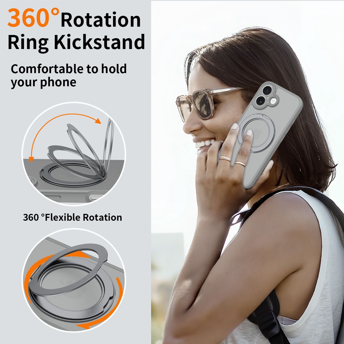 Orbit Frost 360° Rotating Stand Skin-Feel Case — 253