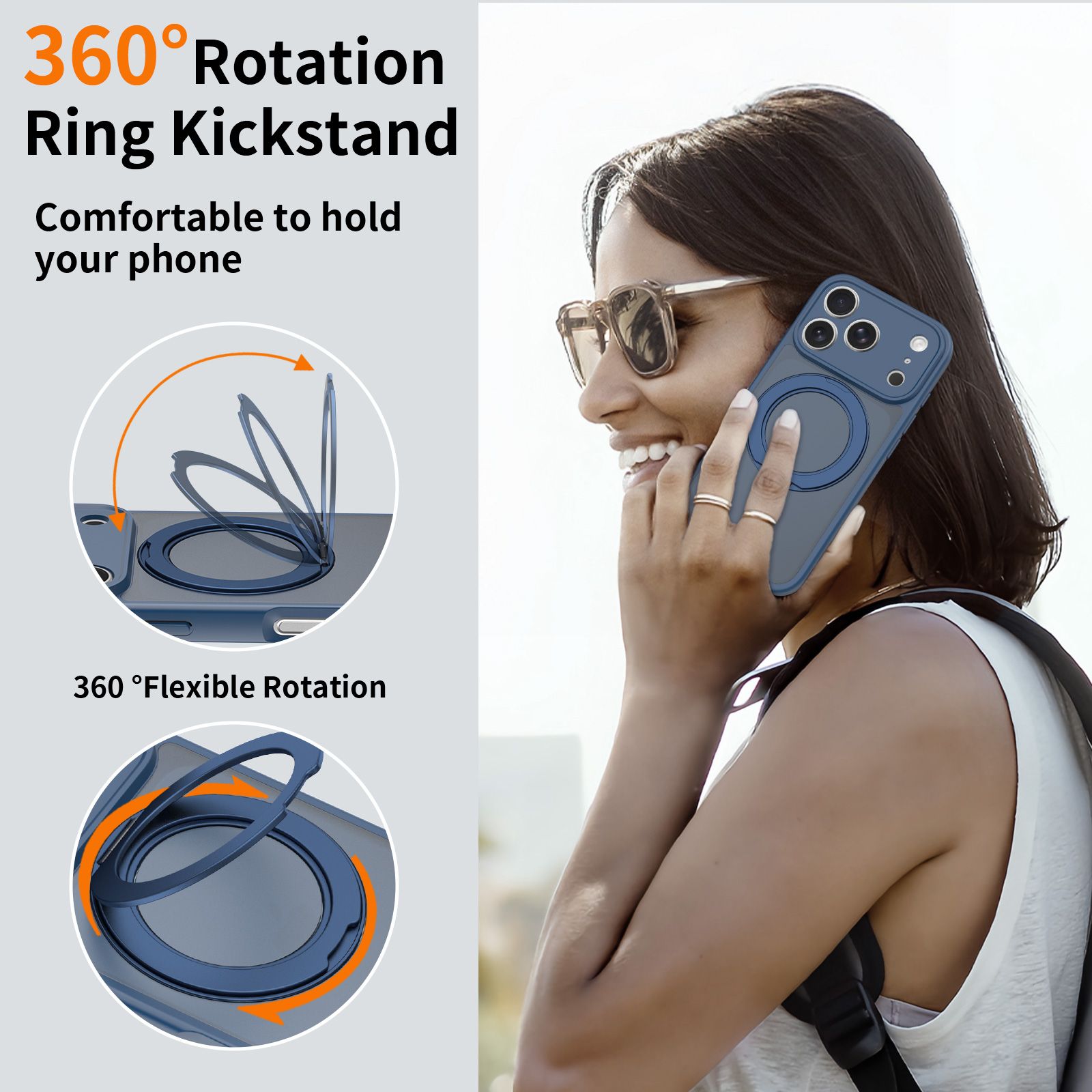 Orbit Frost 360° Rotating Stand Skin-Feel Case — 334