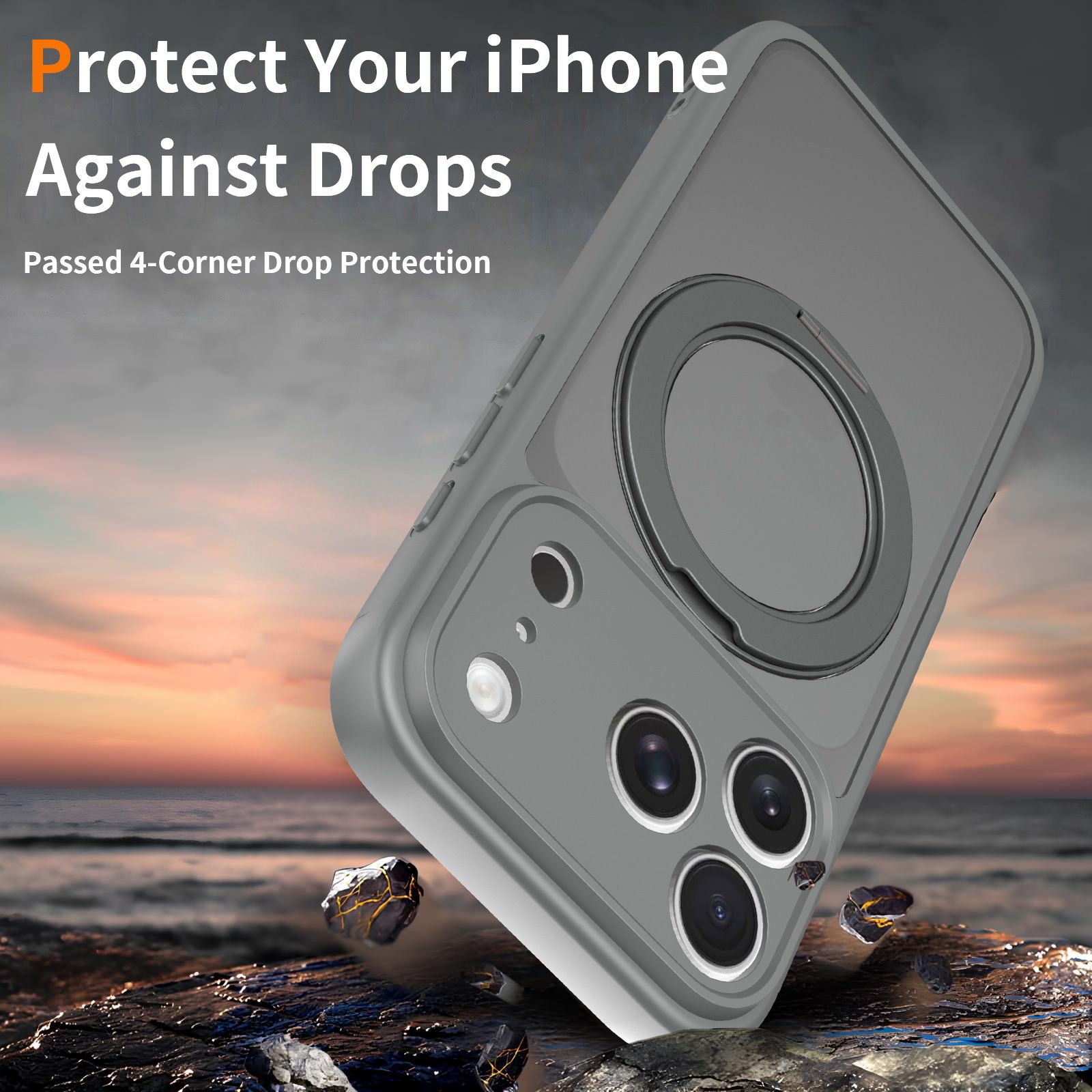 Orbit Frost 360° Rotating Stand Skin-Feel Case — 340