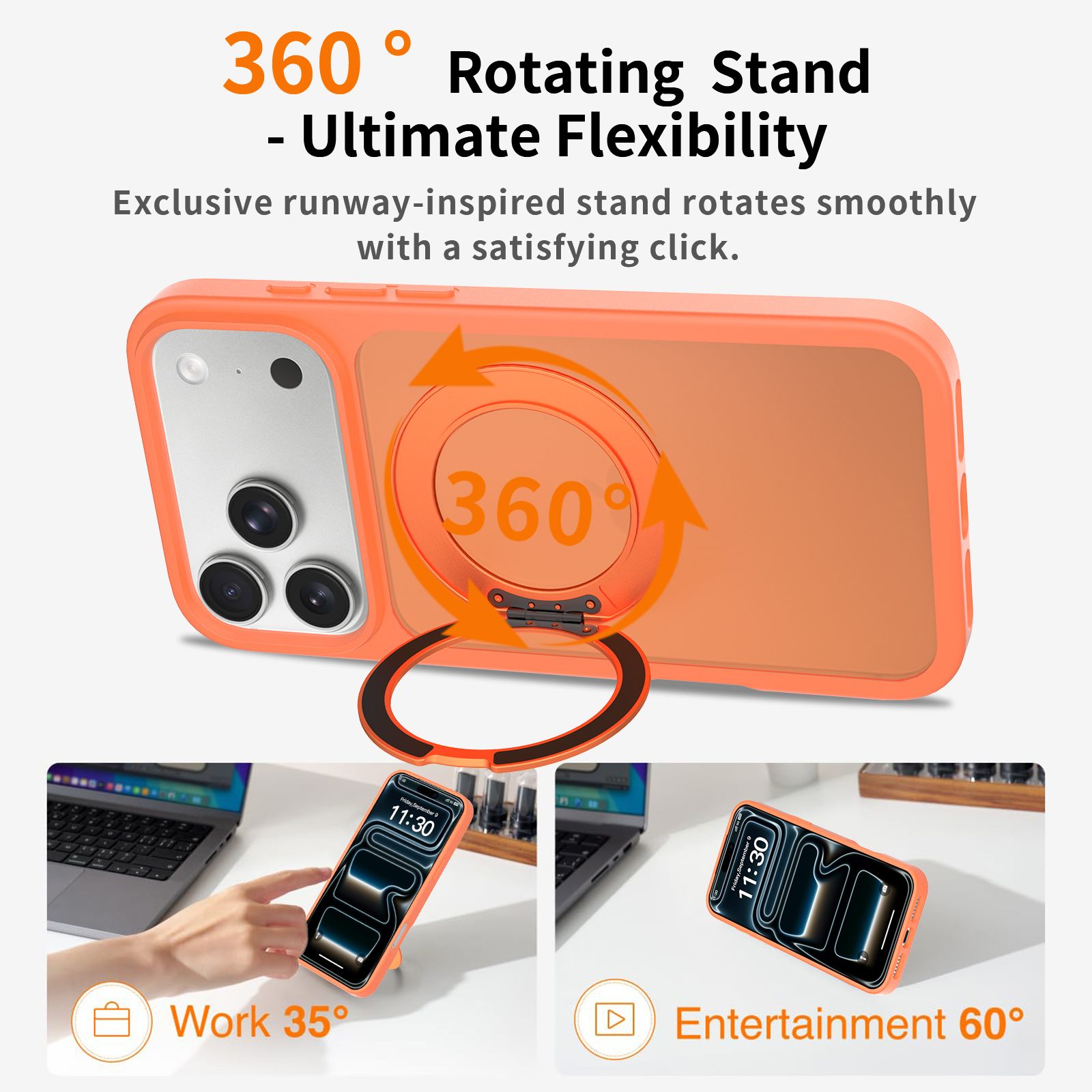 Orbit Frost 360° Rotating Stand Skin-Feel Case — 219