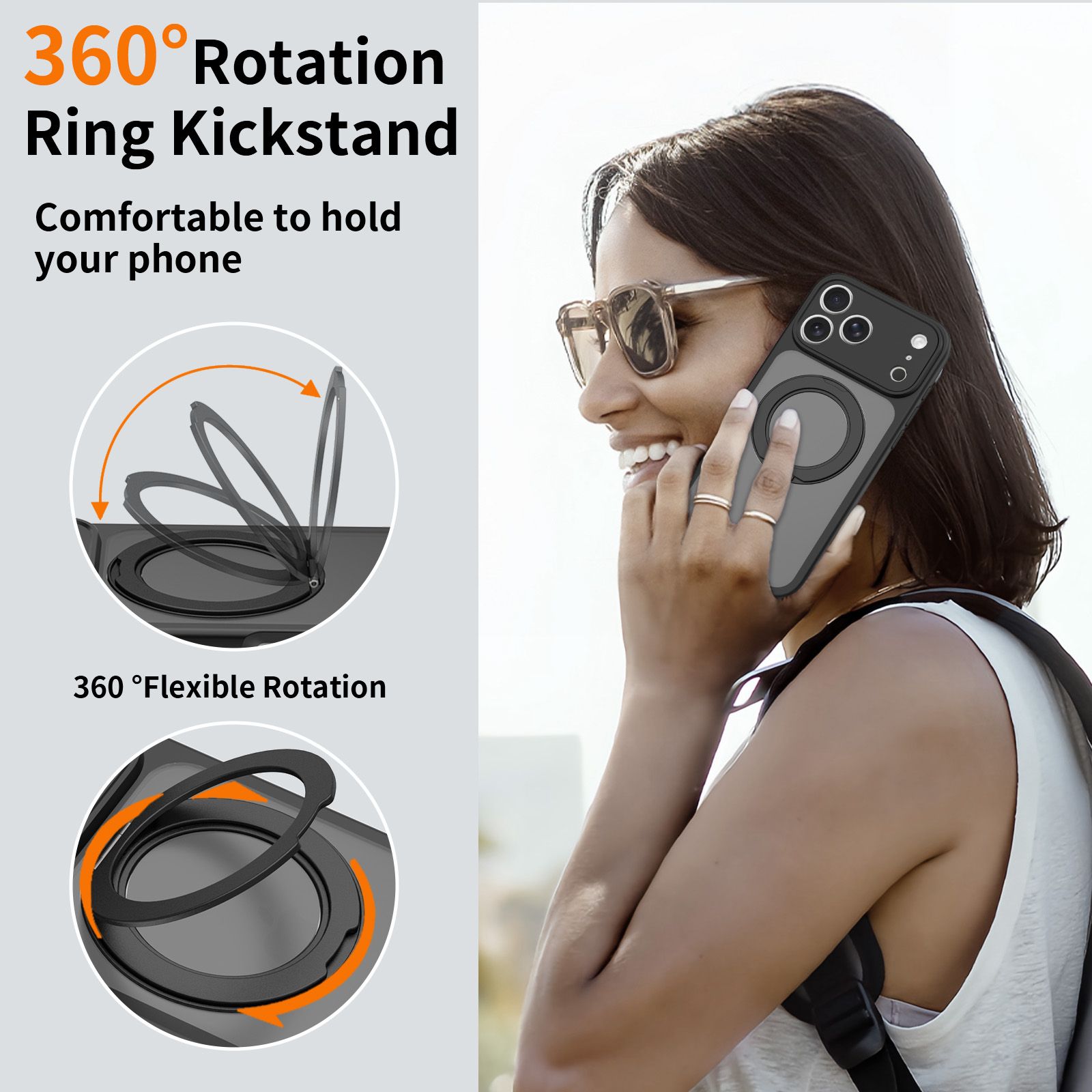 Orbit Frost 360° Rotating Stand Skin-Feel Case — 399