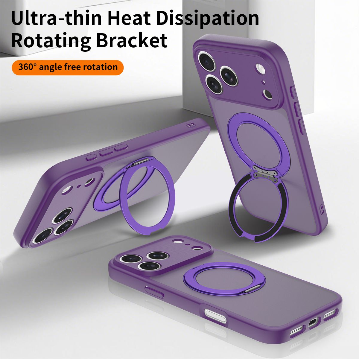 Orbit Frost 360° Rotating Stand Skin-Feel Case — 375