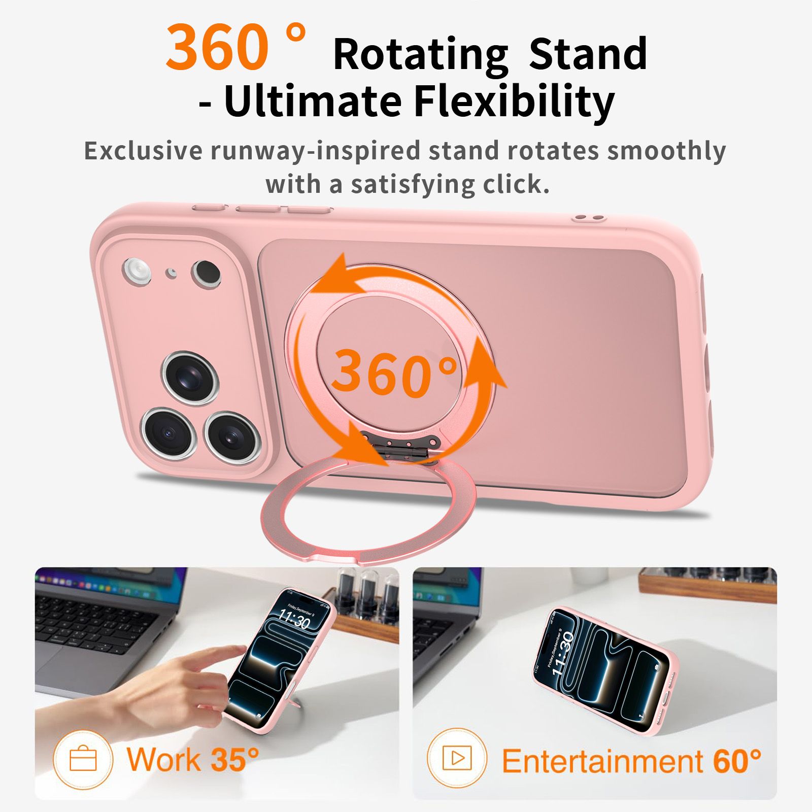 Orbit Frost 360° Rotating Stand Skin-Feel Case — 409