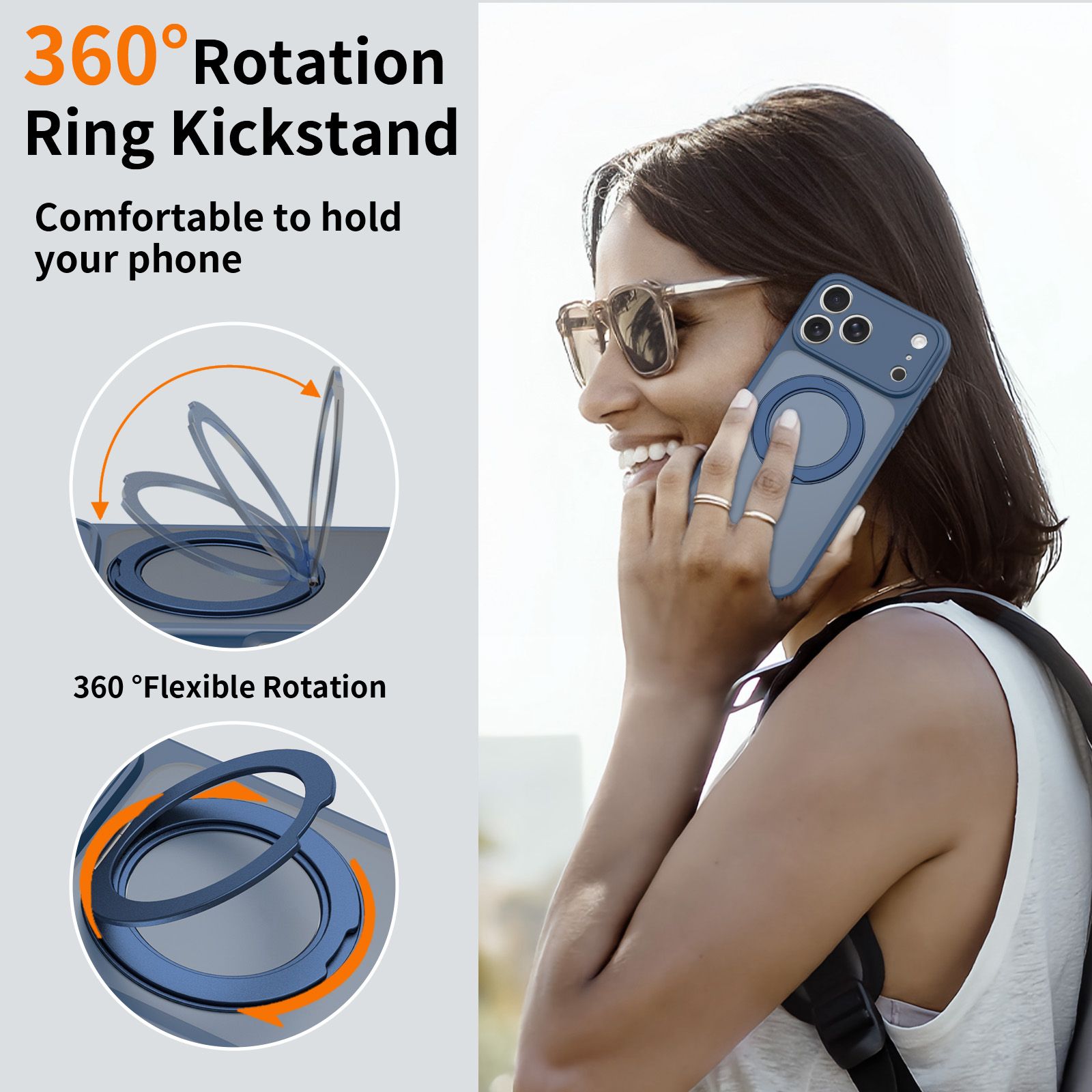 Orbit Frost 360° Rotating Stand Skin-Feel Case — 419