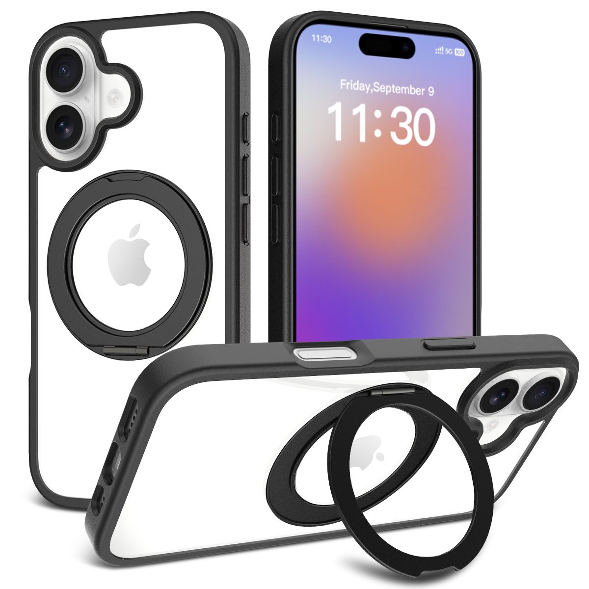 Orbit Prism 360° Rotating Stand Clear Case