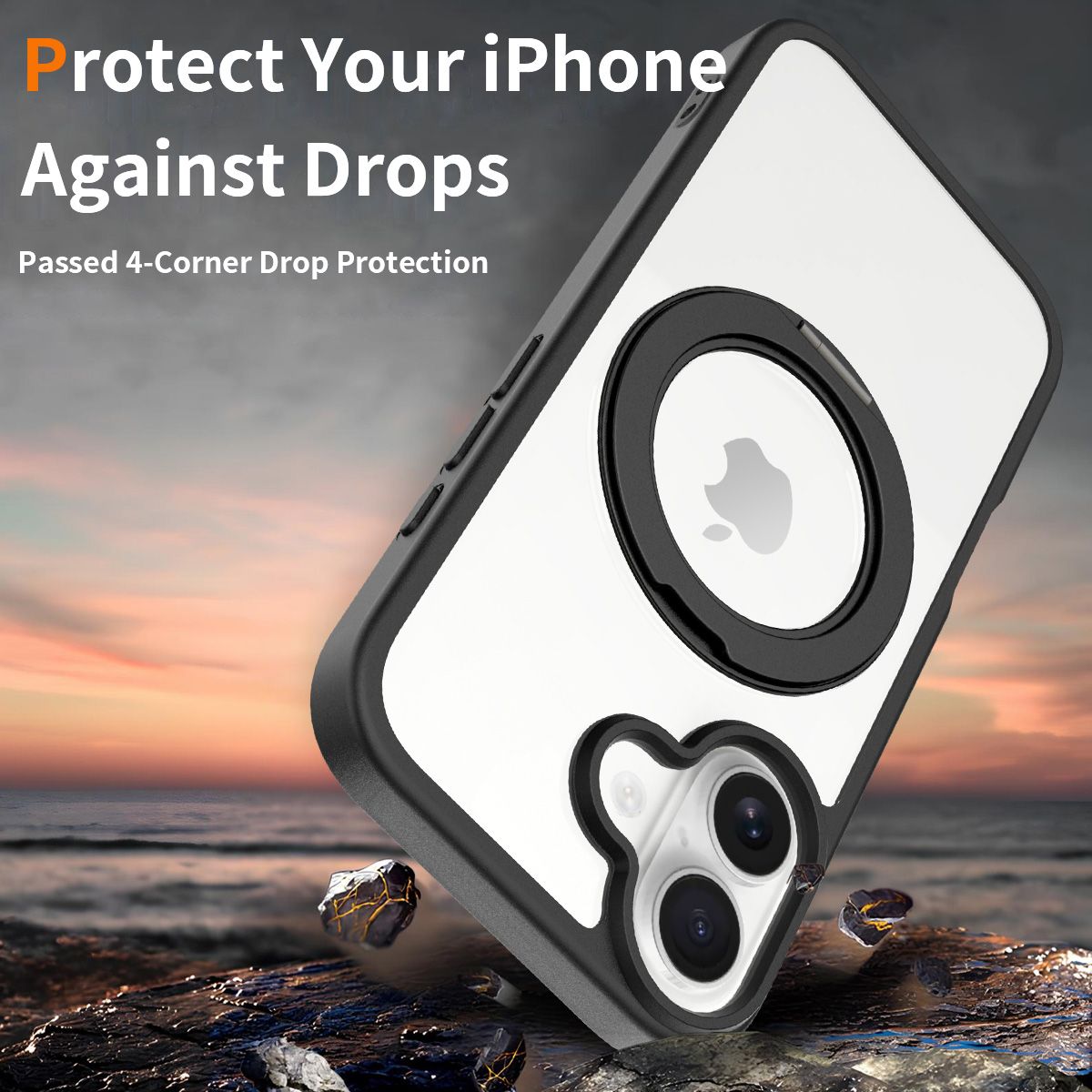 Orbit Prism 360° Rotating Stand Clear Case — 3