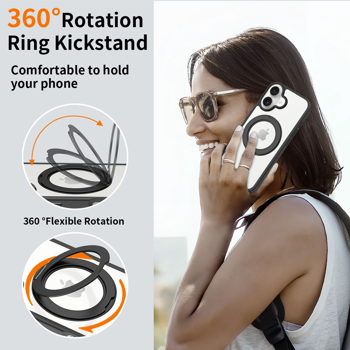 Orbit Prism 360° Rotating Stand Clear Case — 4