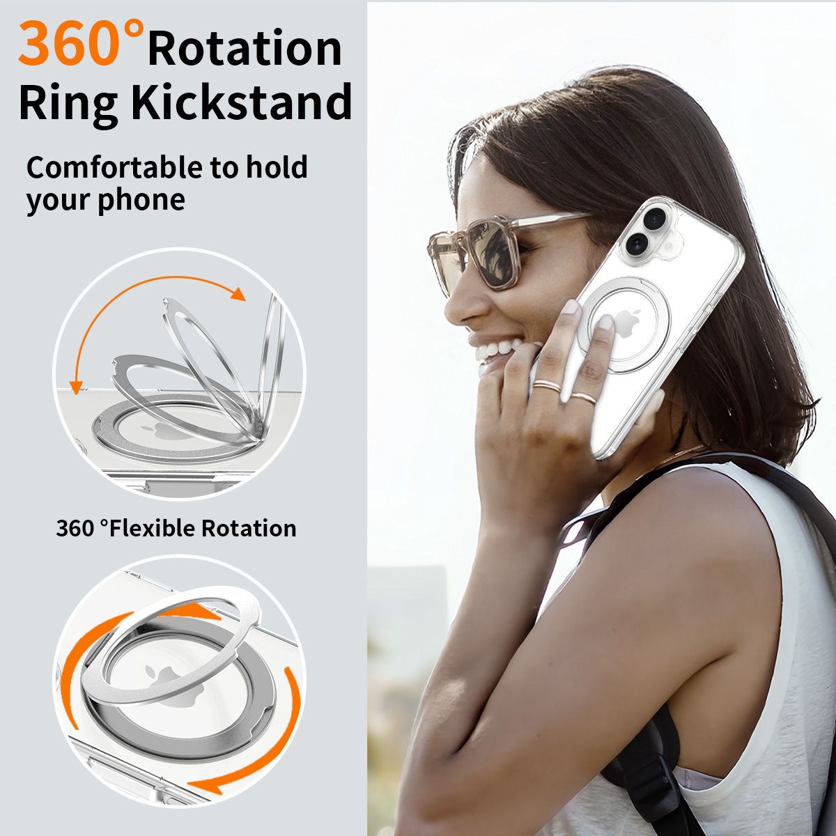 Orbit Prism 360° Rotating Stand Clear Case — 12