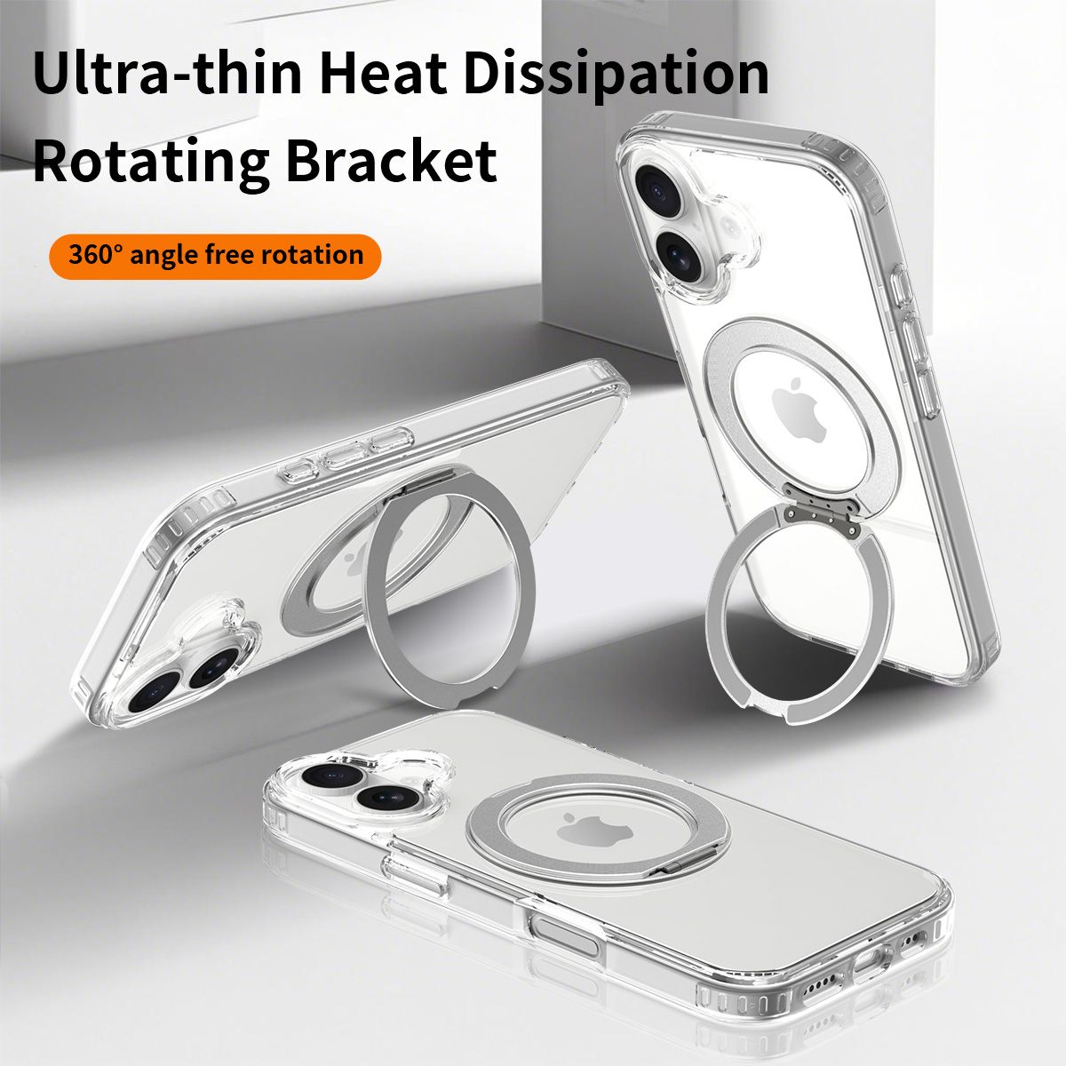 Orbit Prism 360° Rotating Stand Clear Case — 15