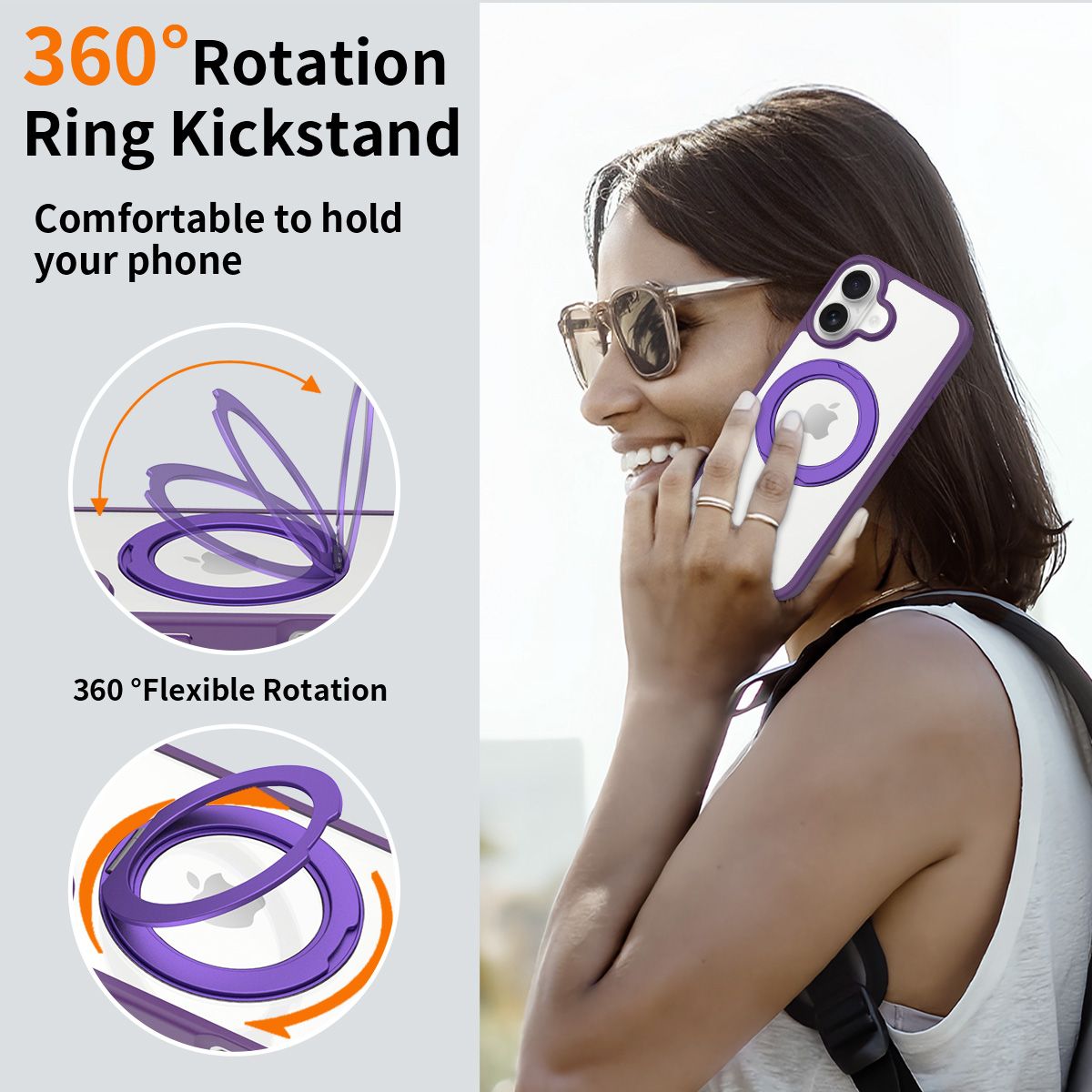 Orbit Prism 360° Rotating Stand Clear Case — 24