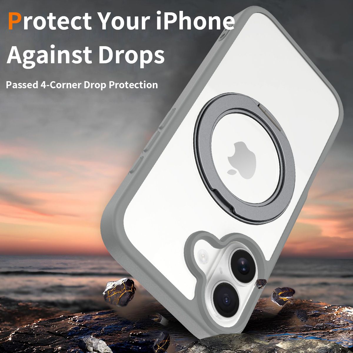 Orbit Prism 360° Rotating Stand Clear Case — 35