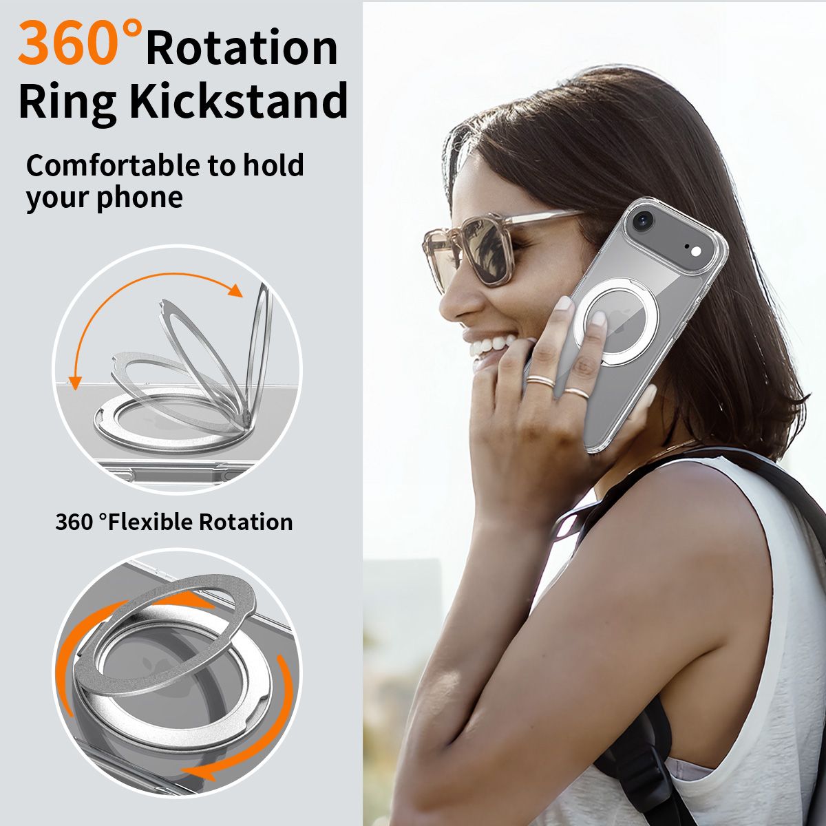 Orbit Prism 360° Rotating Stand Clear Case — 62