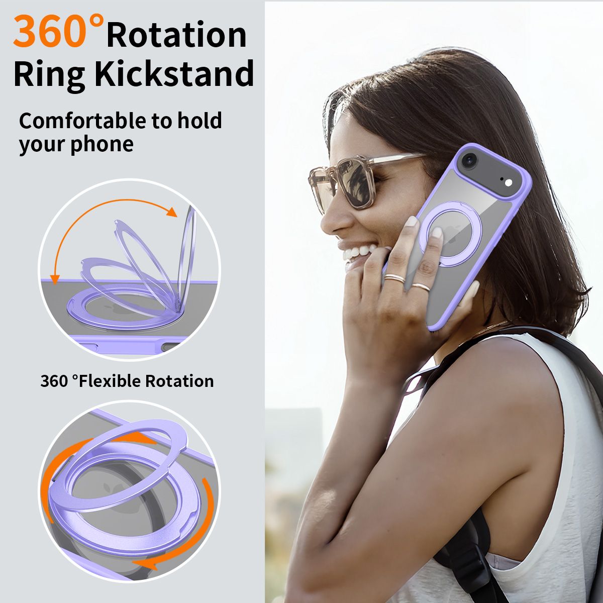 Orbit Prism 360° Rotating Stand Clear Case — 92