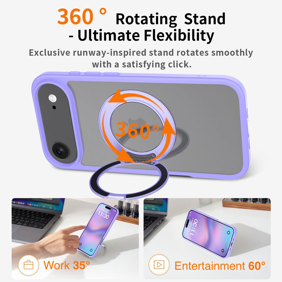 Orbit Prism 360° Rotating Stand Clear Case — 94