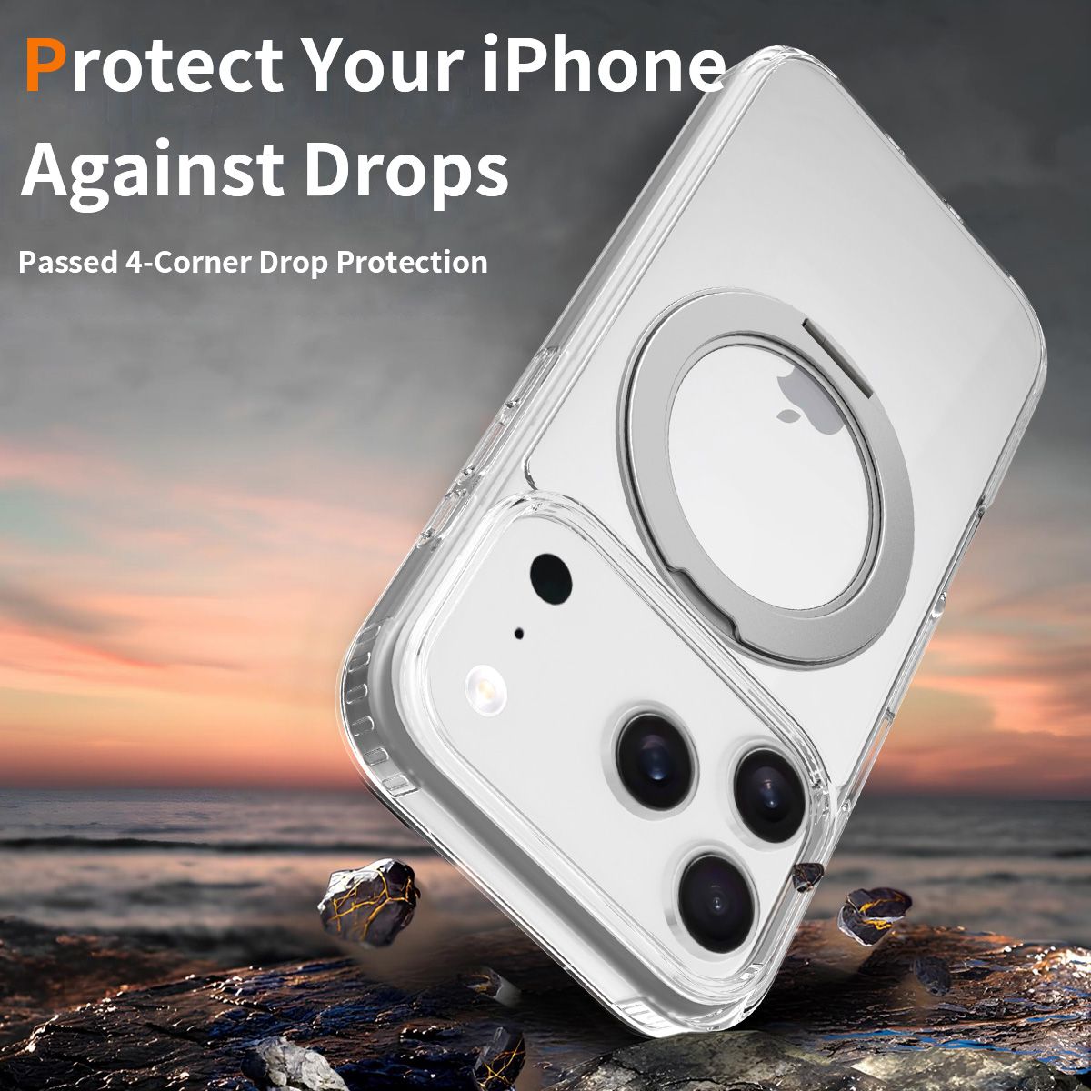 Orbit Prism 360° Rotating Stand Clear Case — 111