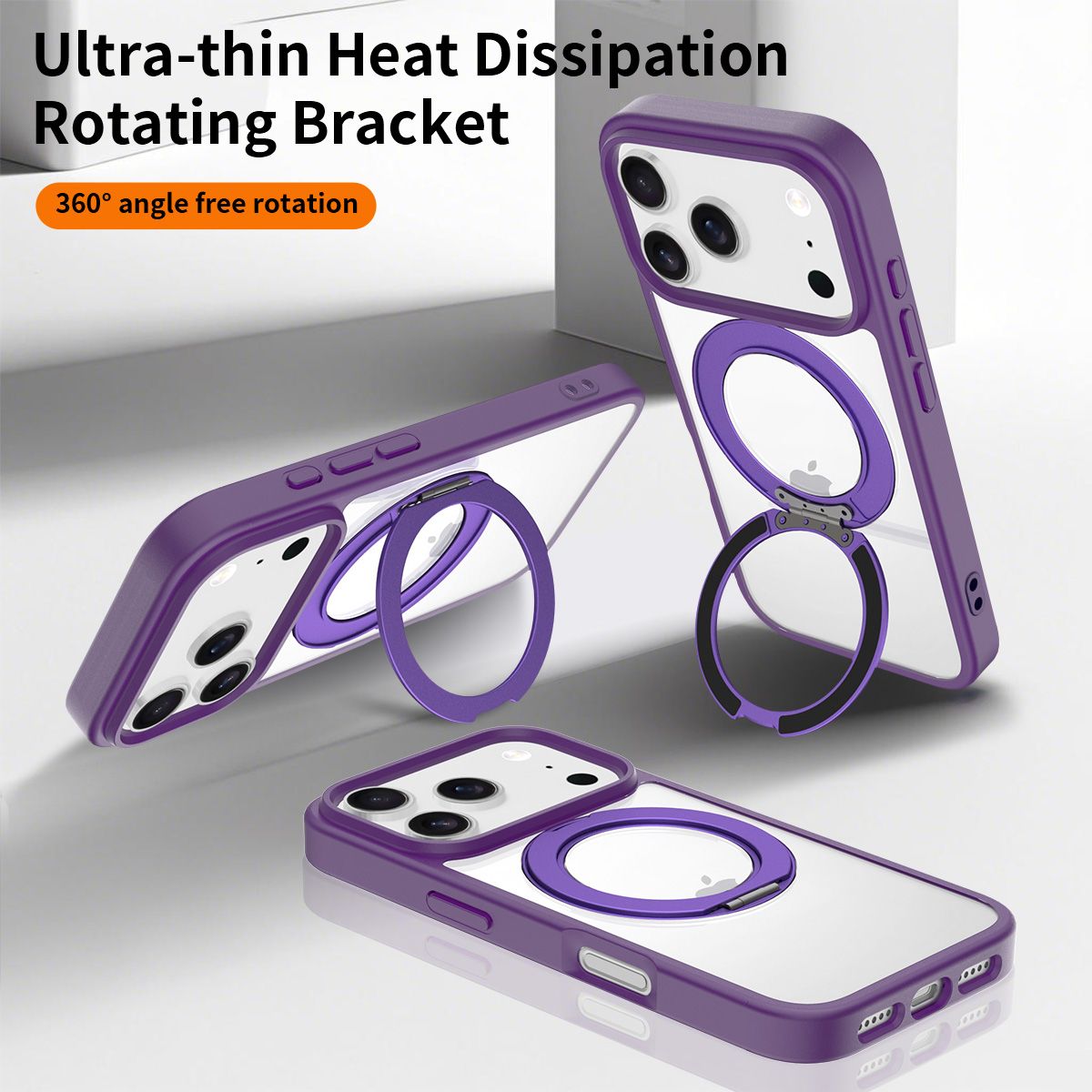 Orbit Prism 360° Rotating Stand Clear Case — 127