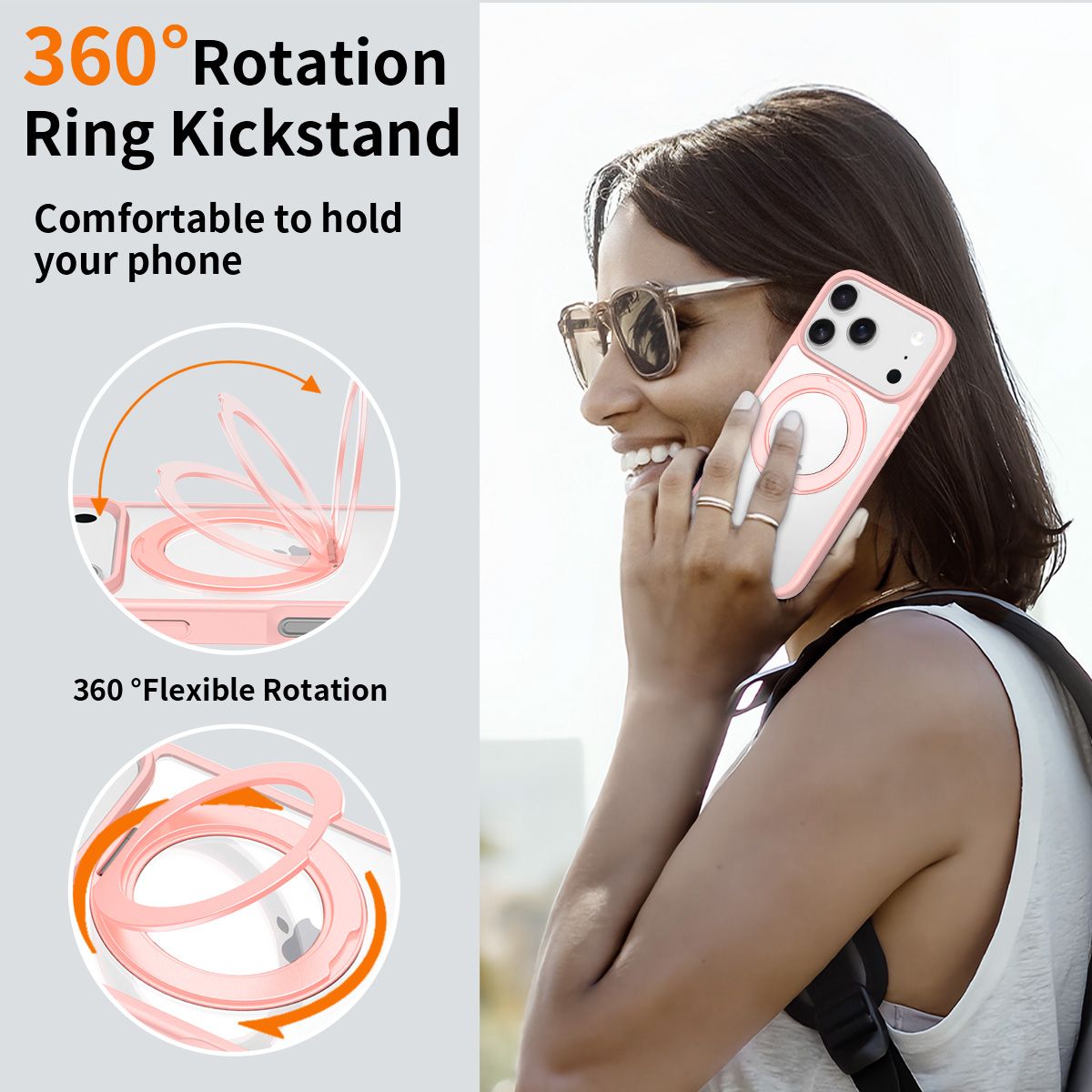 Orbit Prism 360° Rotating Stand Clear Case — 118