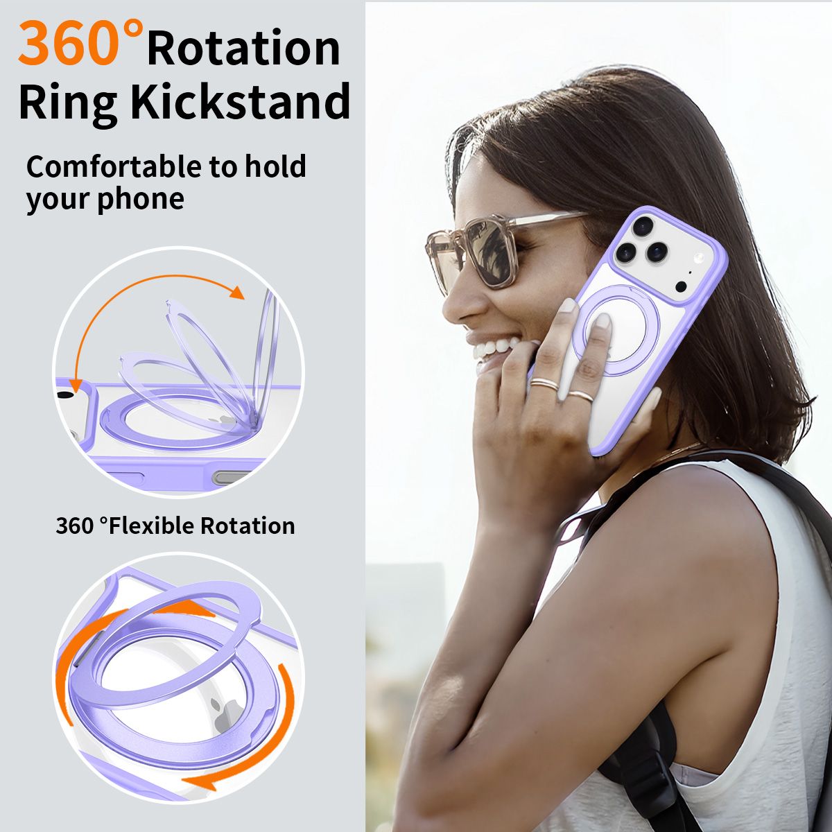 Orbit Prism 360° Rotating Stand Clear Case — 142