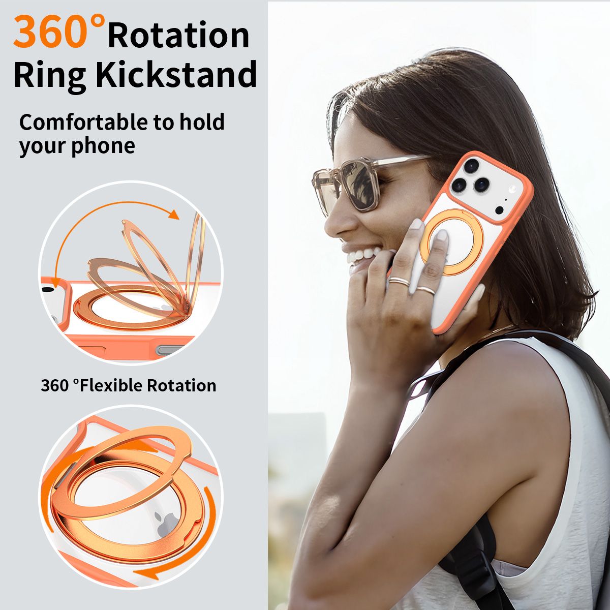 Orbit Prism 360° Rotating Stand Clear Case — 148