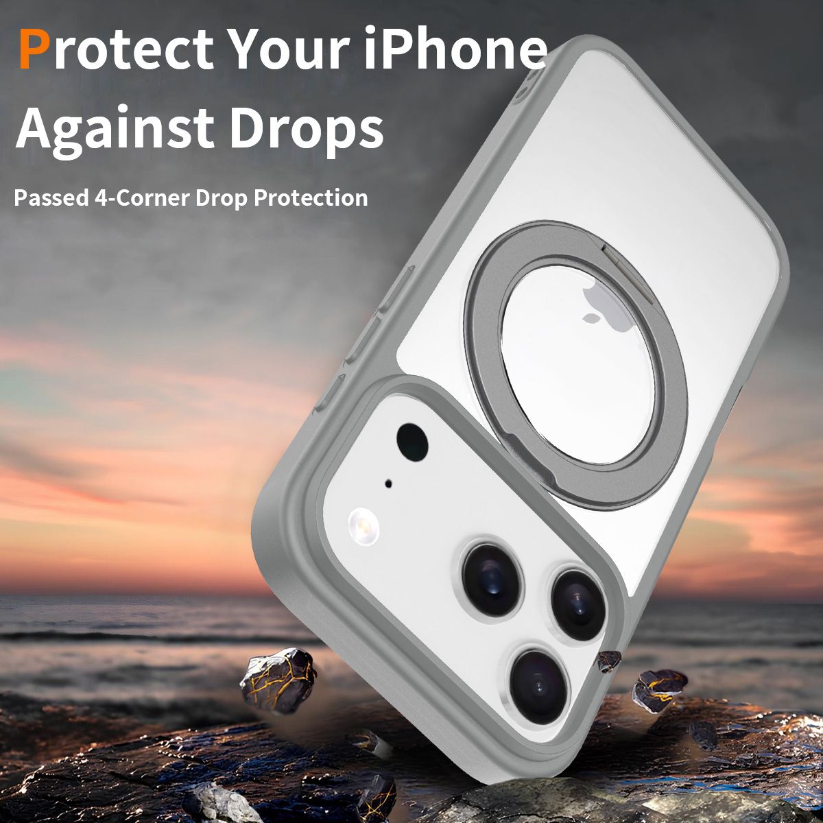 Orbit Prism 360° Rotating Stand Clear Case — 135