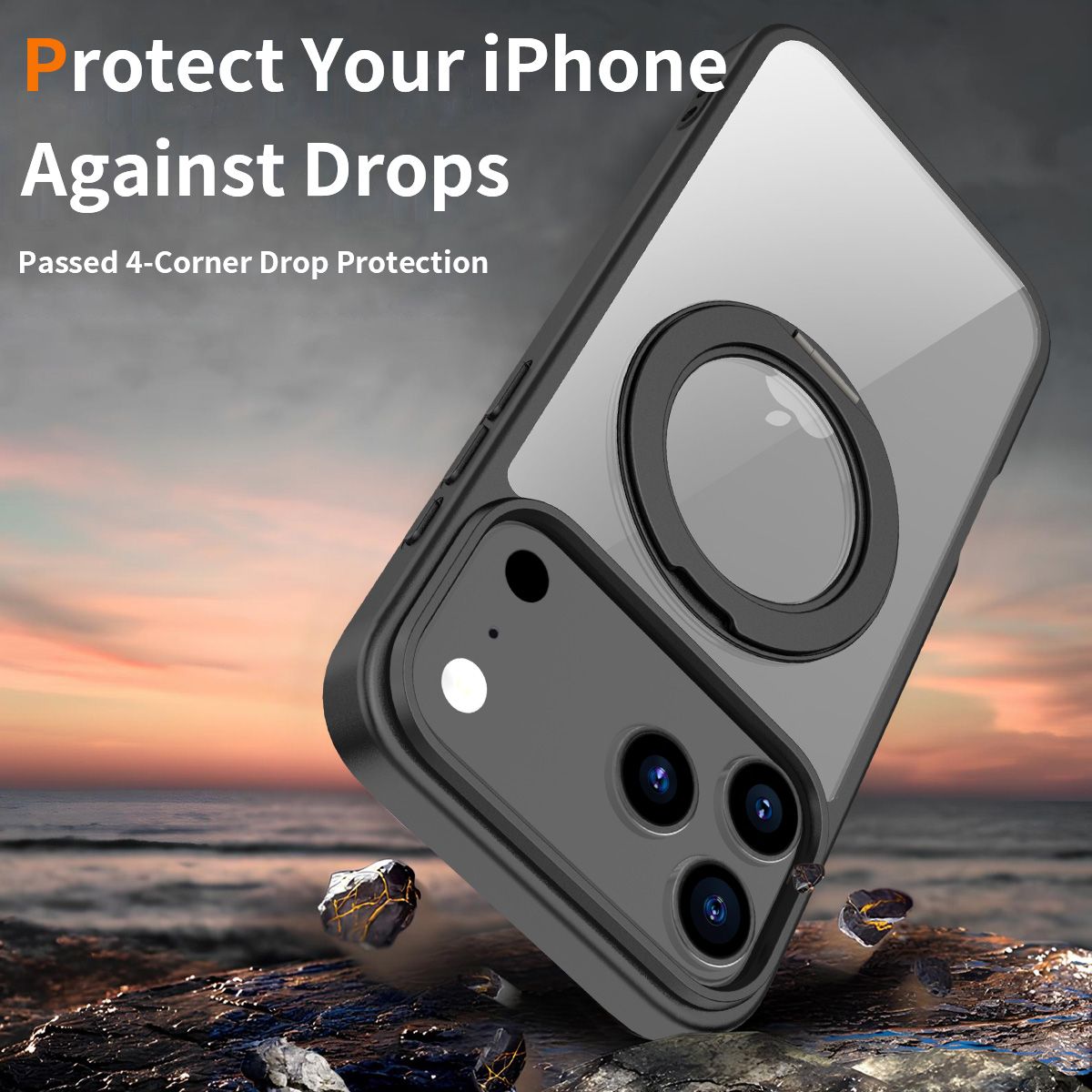 Orbit Prism 360° Rotating Stand Clear Case — 153