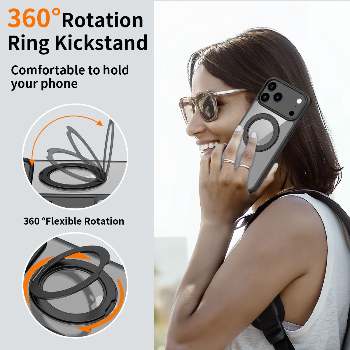 Orbit Prism 360° Rotating Stand Clear Case — 154