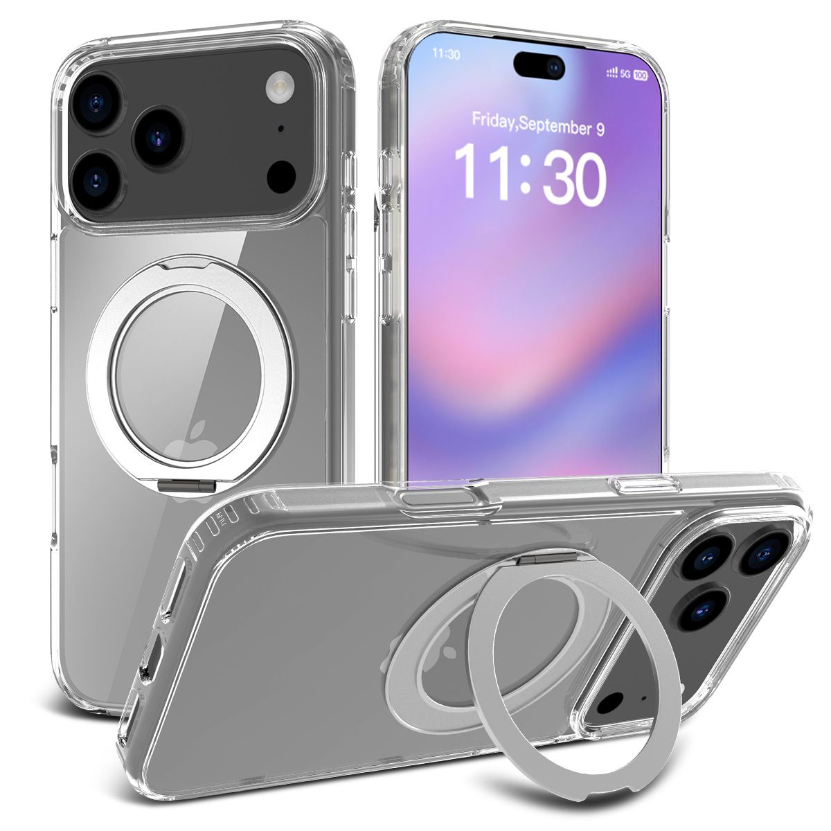 Orbit Prism 360° Rotating Stand Clear Case — 160
