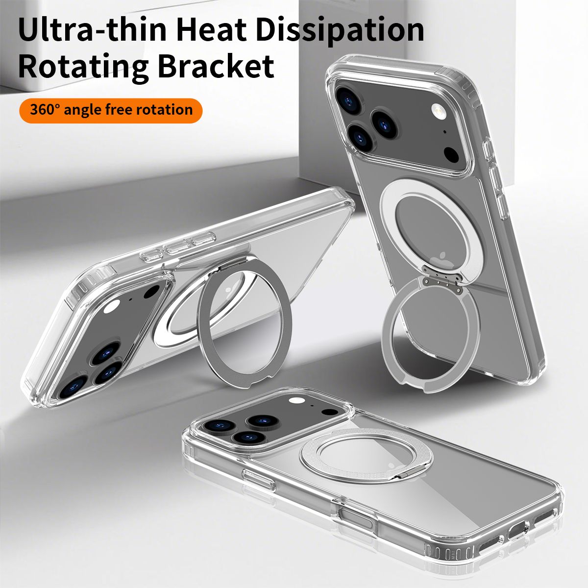 Orbit Prism 360° Rotating Stand Clear Case — 165