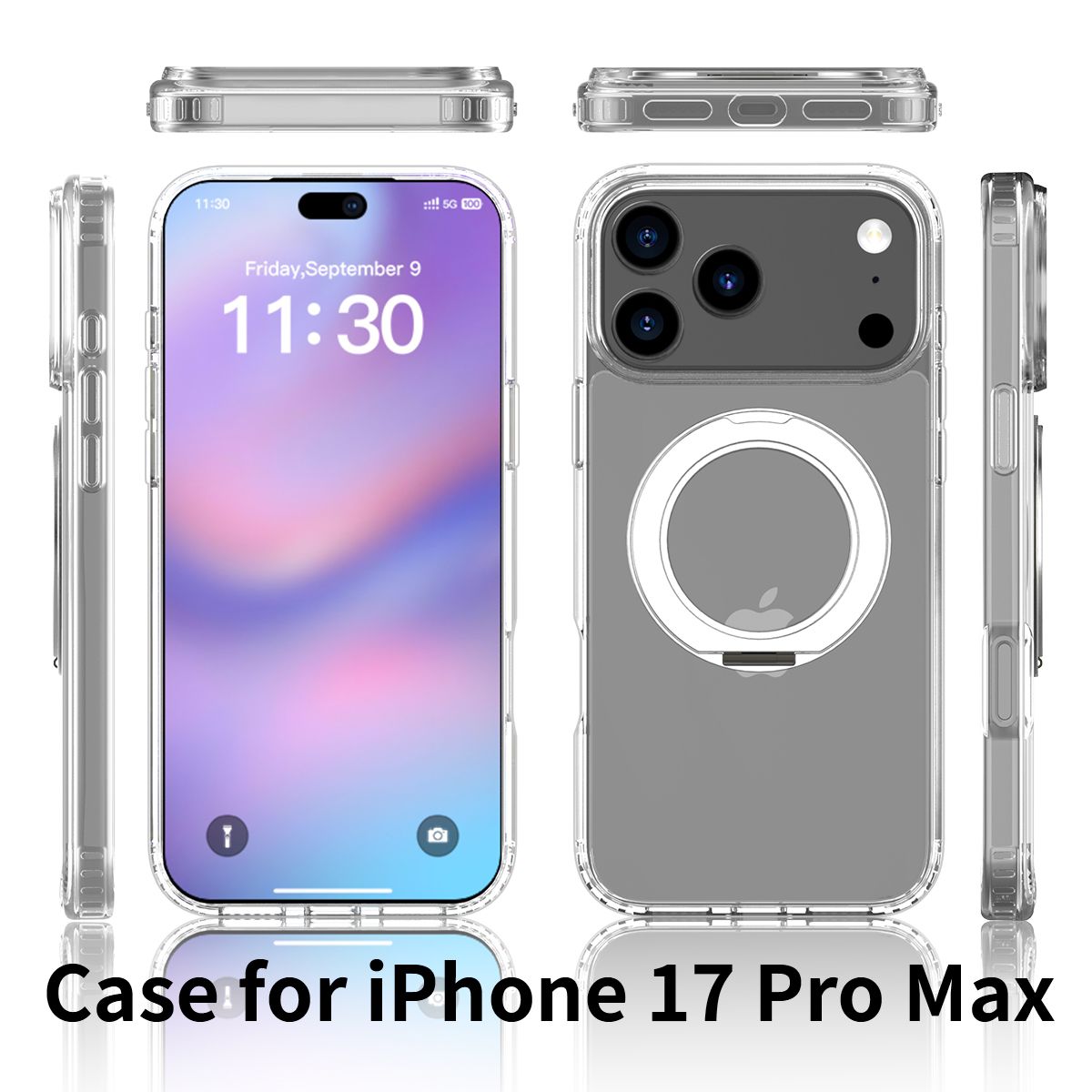 Orbit Prism 360° Rotating Stand Clear Case — 159