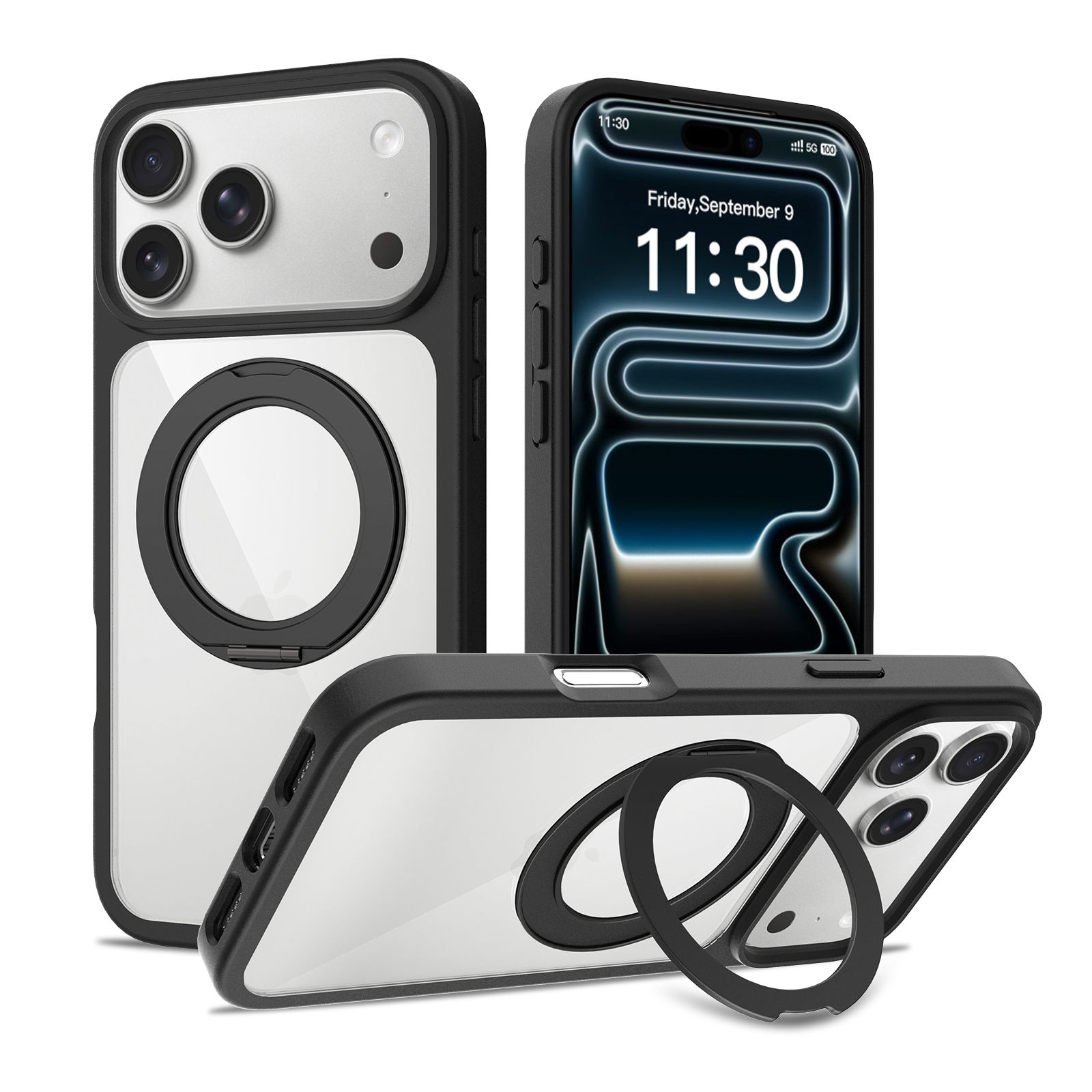 Orbit Prism 360° Rotating Stand Clear Case — 202