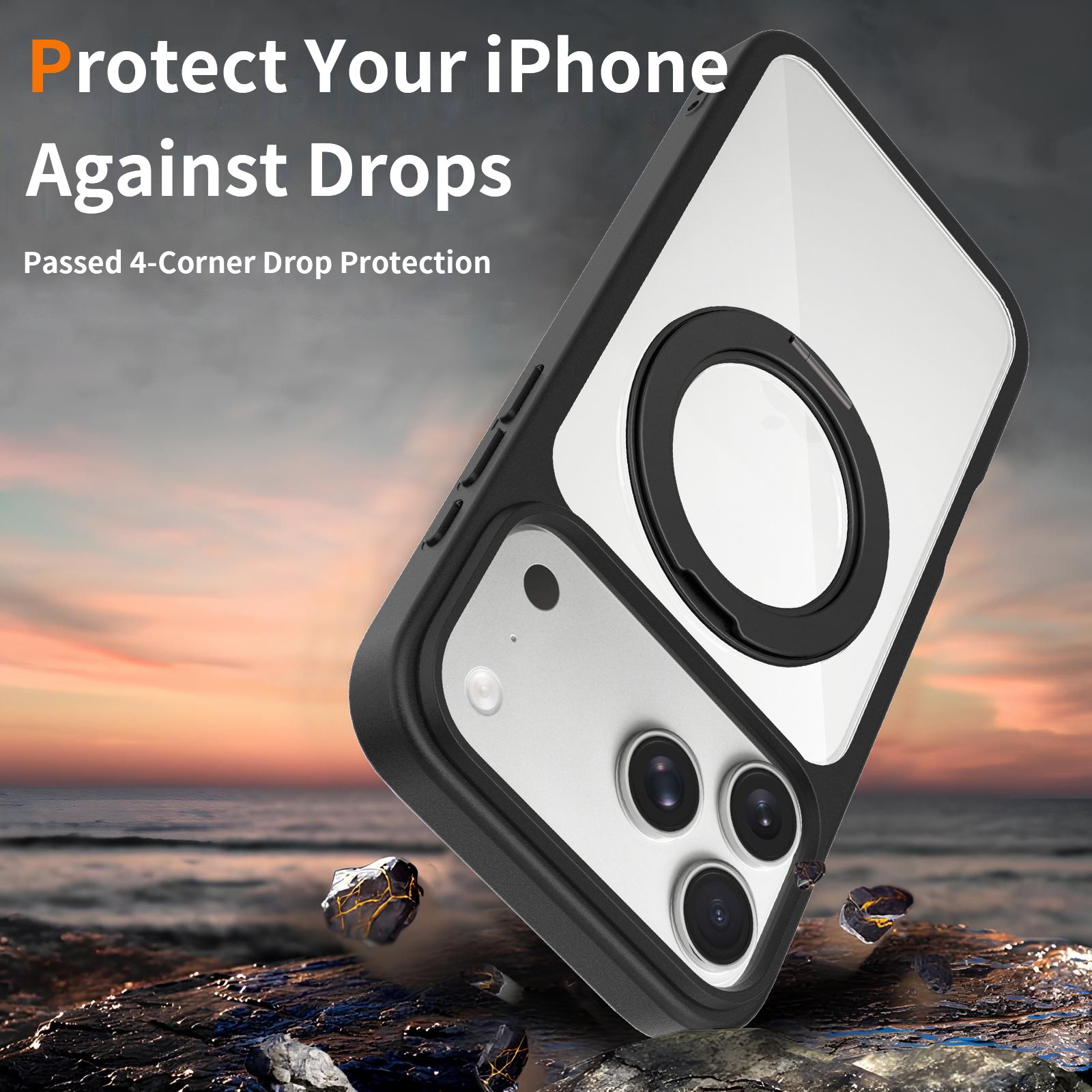 Orbit Prism 360° Rotating Stand Clear Case — 203