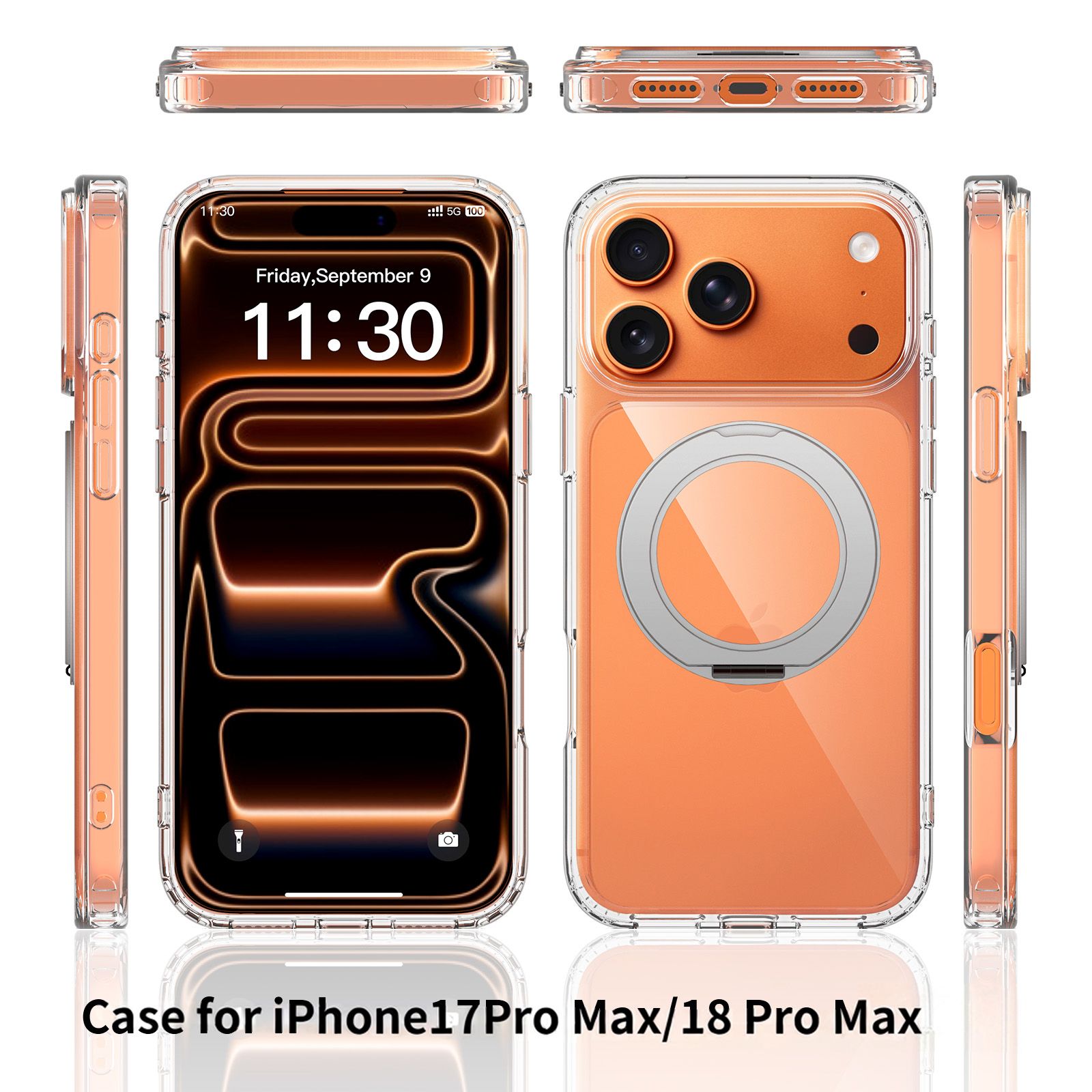 Orbit Prism 360° Rotating Stand Clear Case — 208
