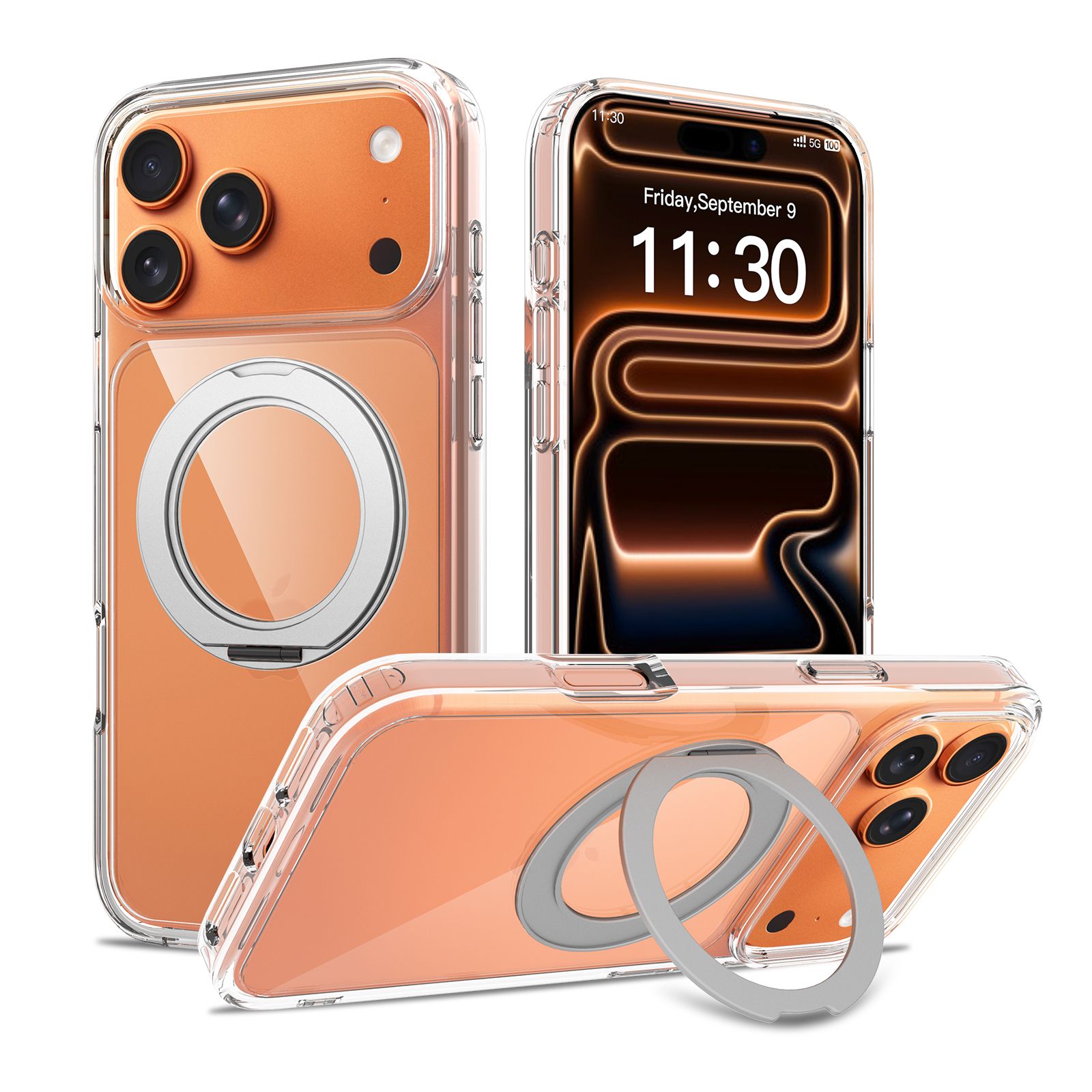 Orbit Prism 360° Rotating Stand Clear Case — 228