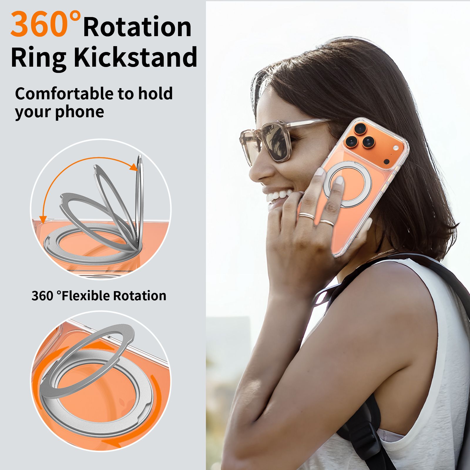 Orbit Prism 360° Rotating Stand Clear Case — 230