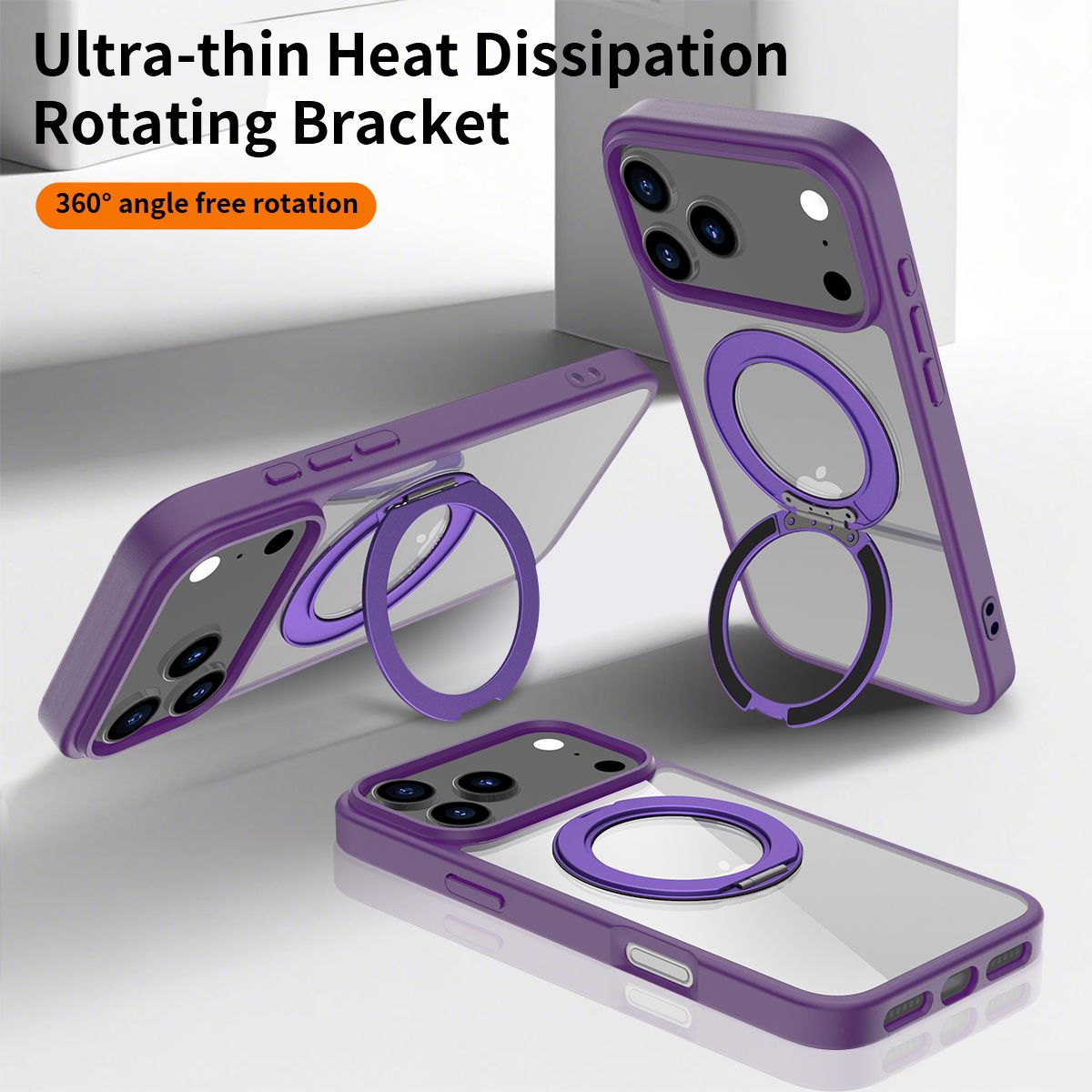 Orbit Prism 360° Rotating Stand Clear Case — 177