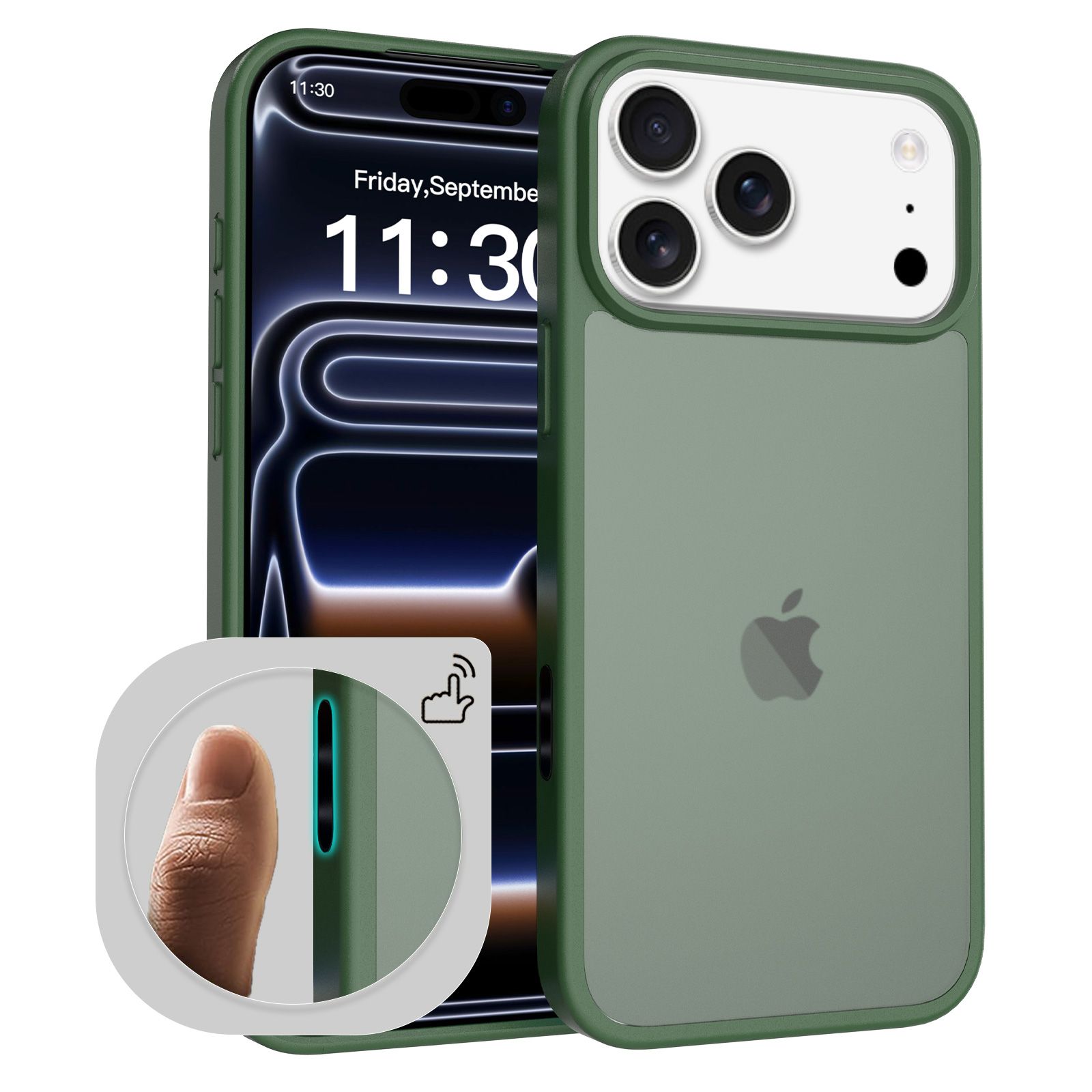 Pulse Translucent Matte Skin Feeling Case with Camera Action Button — 110