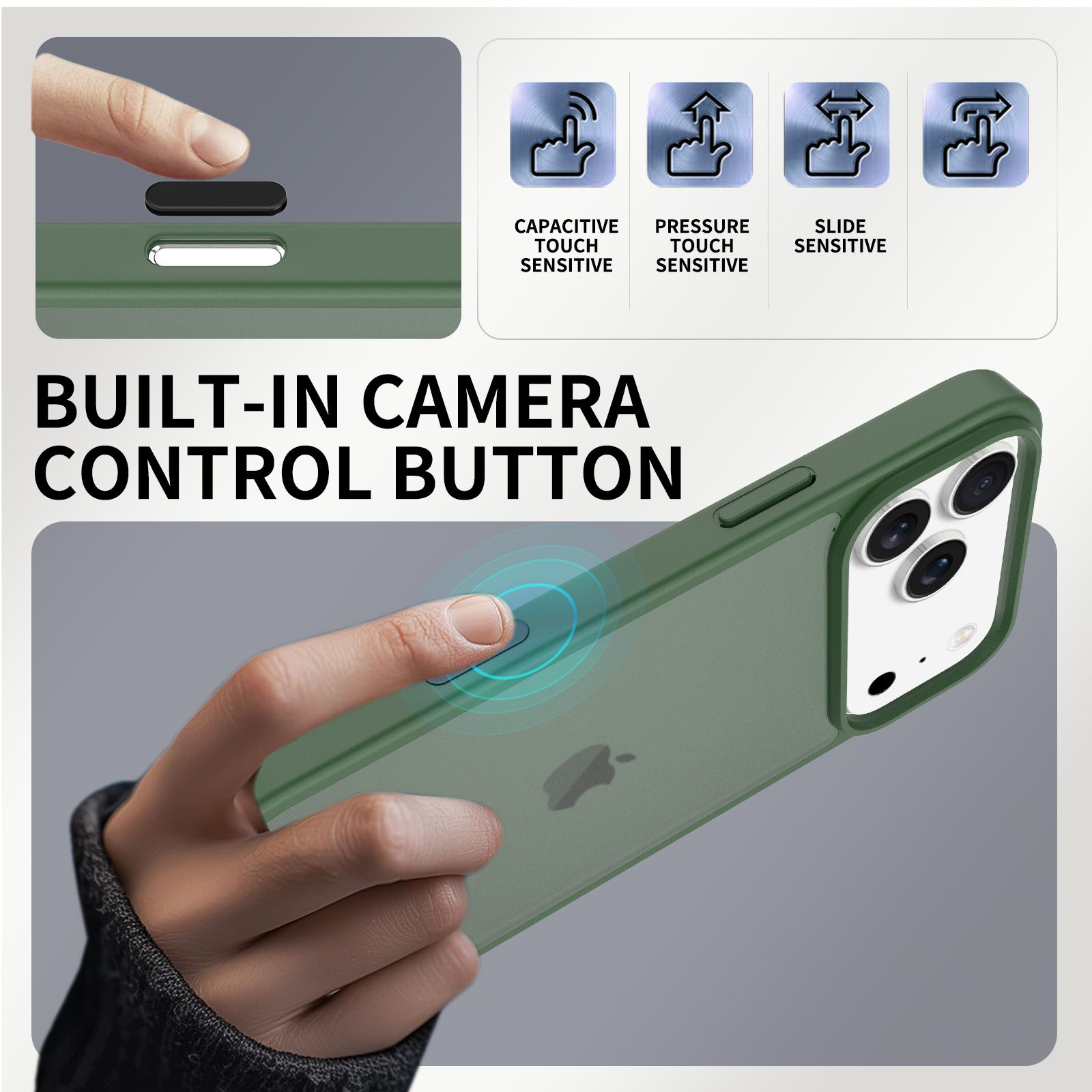 Pulse Translucent Matte Skin Feeling Case with Camera Action Button — 68